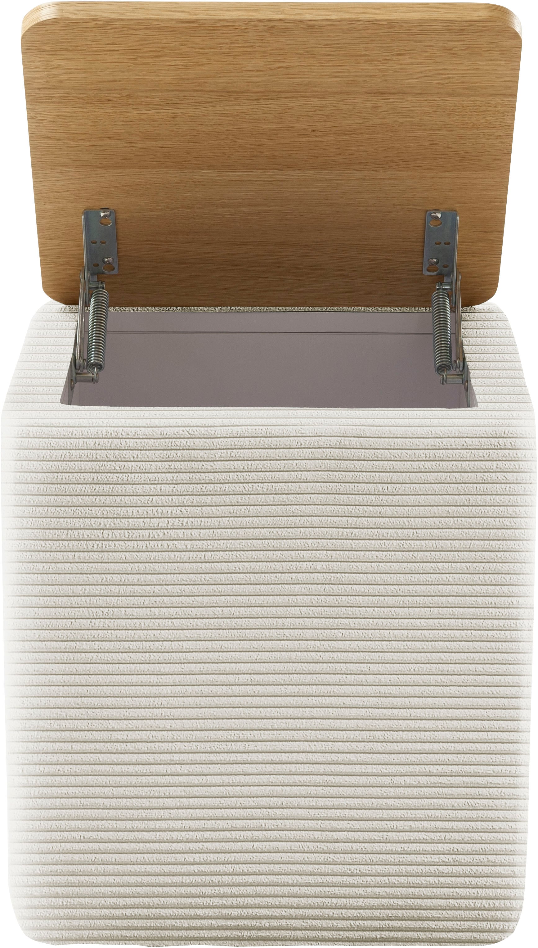 Home affaire Stauraumhocker »Kyro, Stauraum mit Tischplatte Eiche, Breite 40 cm« Stylisch, handlich und praktisch für dein Schlafzimmer