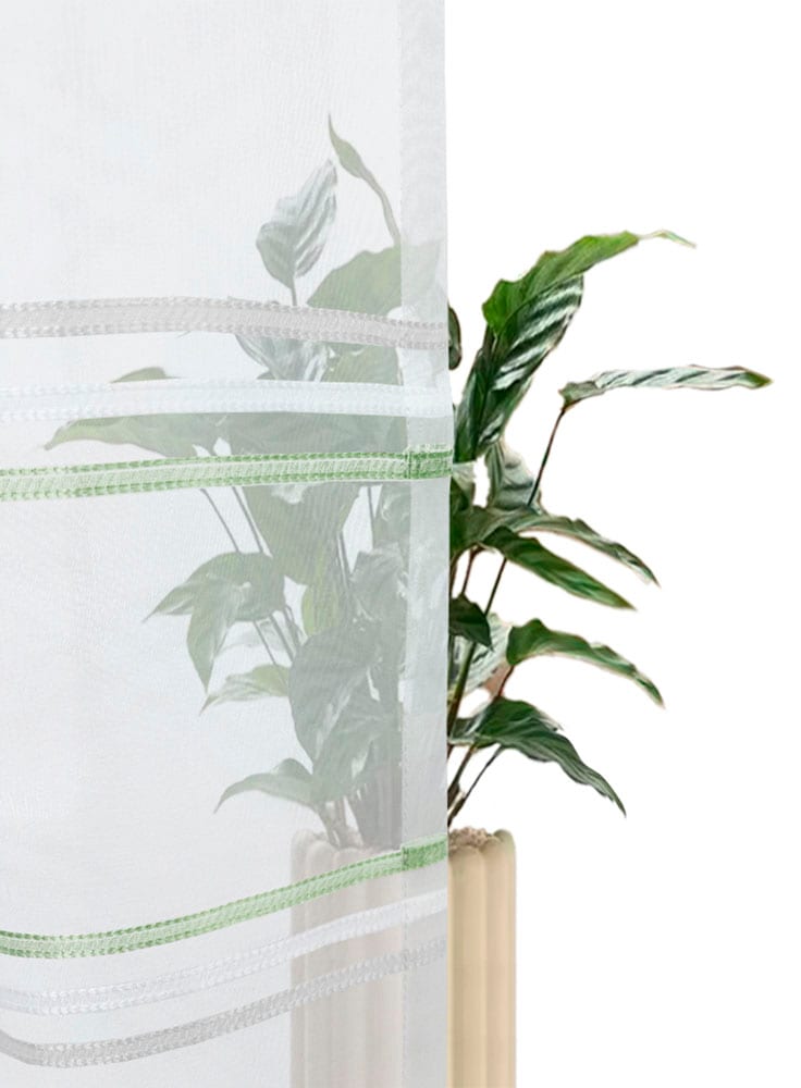 OTTO home Gardine »Sirii« Multifunktionsband 1 Stk. tlg. Halbtransparent, angenehme Haptik, mit Querstreifen, modern