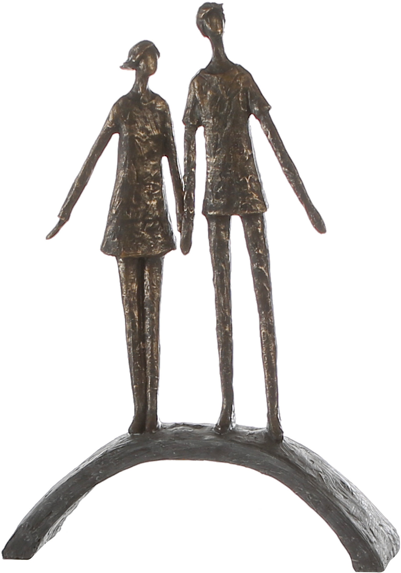 Casablanca by Gilde Dekofigur »Skulptur Common«, Dekoobjekt, Höhe 39 cm, Pärchen, mit Spruchanhänger, Wohnzimmer
