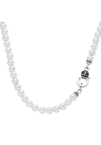 Perlenkette »Collier mit weißen Muschelkern-Perlen, Silber 925«