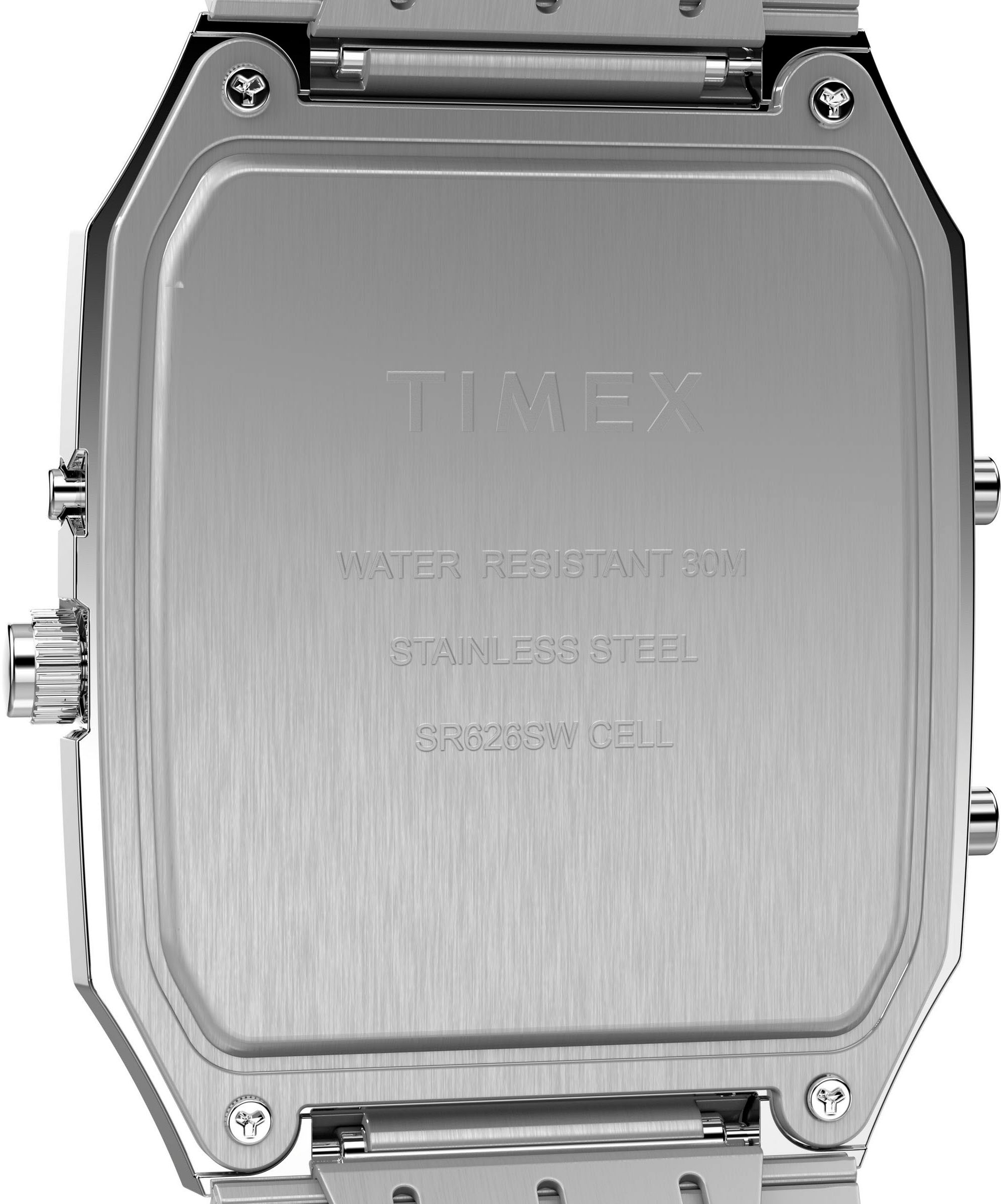 Timex Quarzuhr »REISSUE« Armbanduhr, Herrenuhr, Damenuhr,digital,Edelstahlarmband