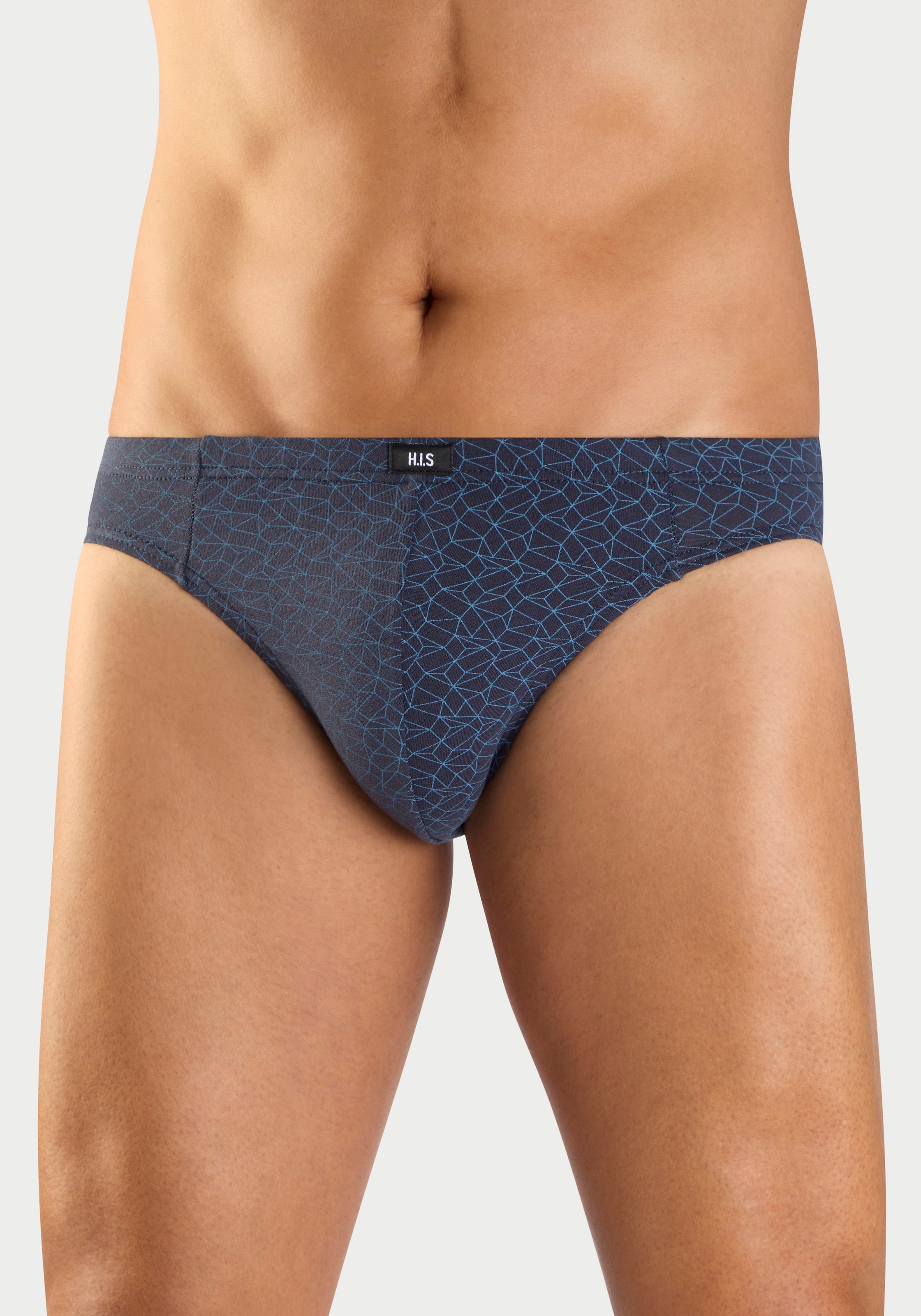 H.I.S Slip »Männer Unterhose« Packung, 10 Stk. in bedruckter Baumwollqualität