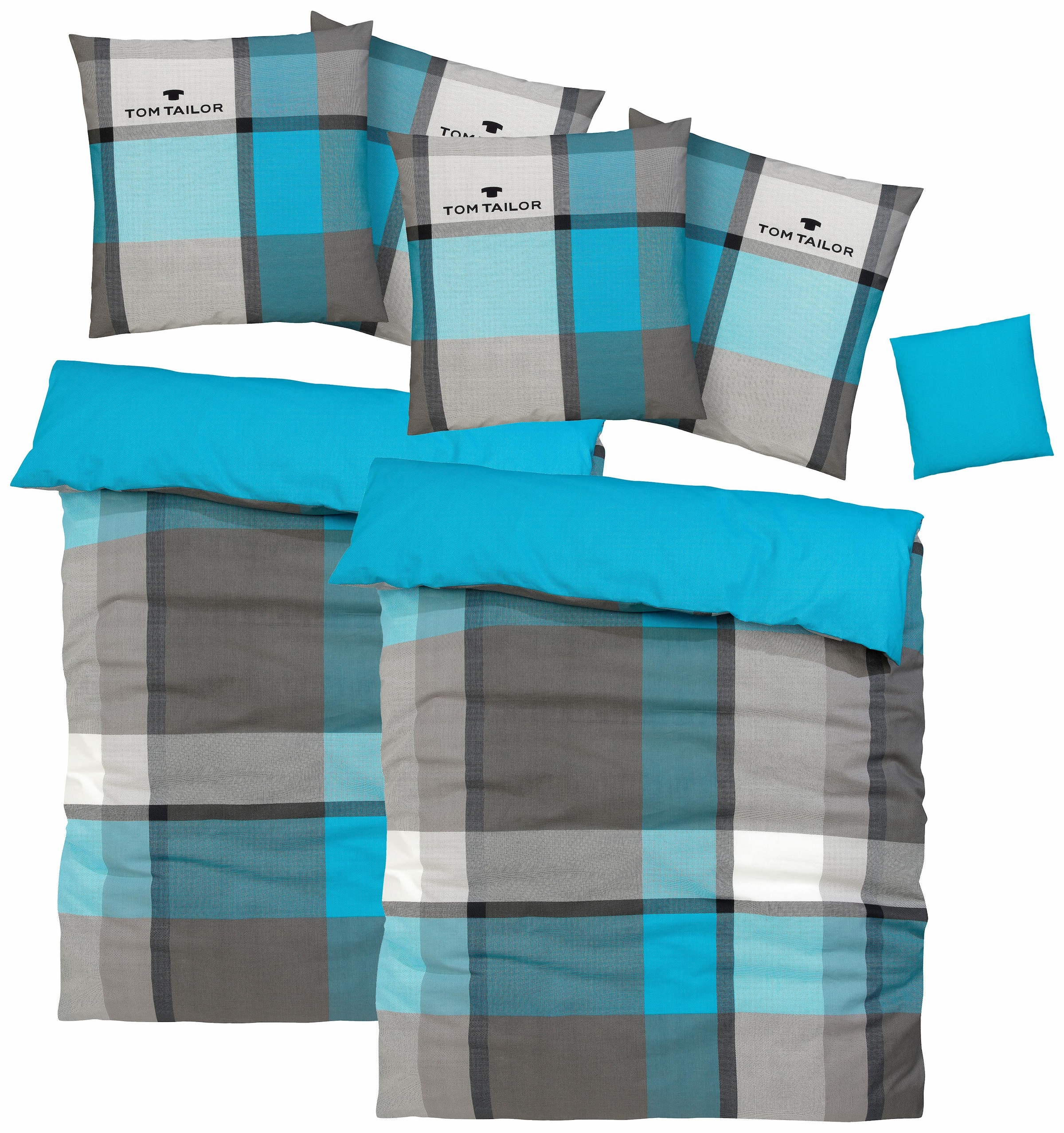 TOM TAILOR HOME Bettwäsche »Lenny in Gr. 135x200 oder 155x220 cm«, mit GRATIS-Zugabe: Kissenhülle