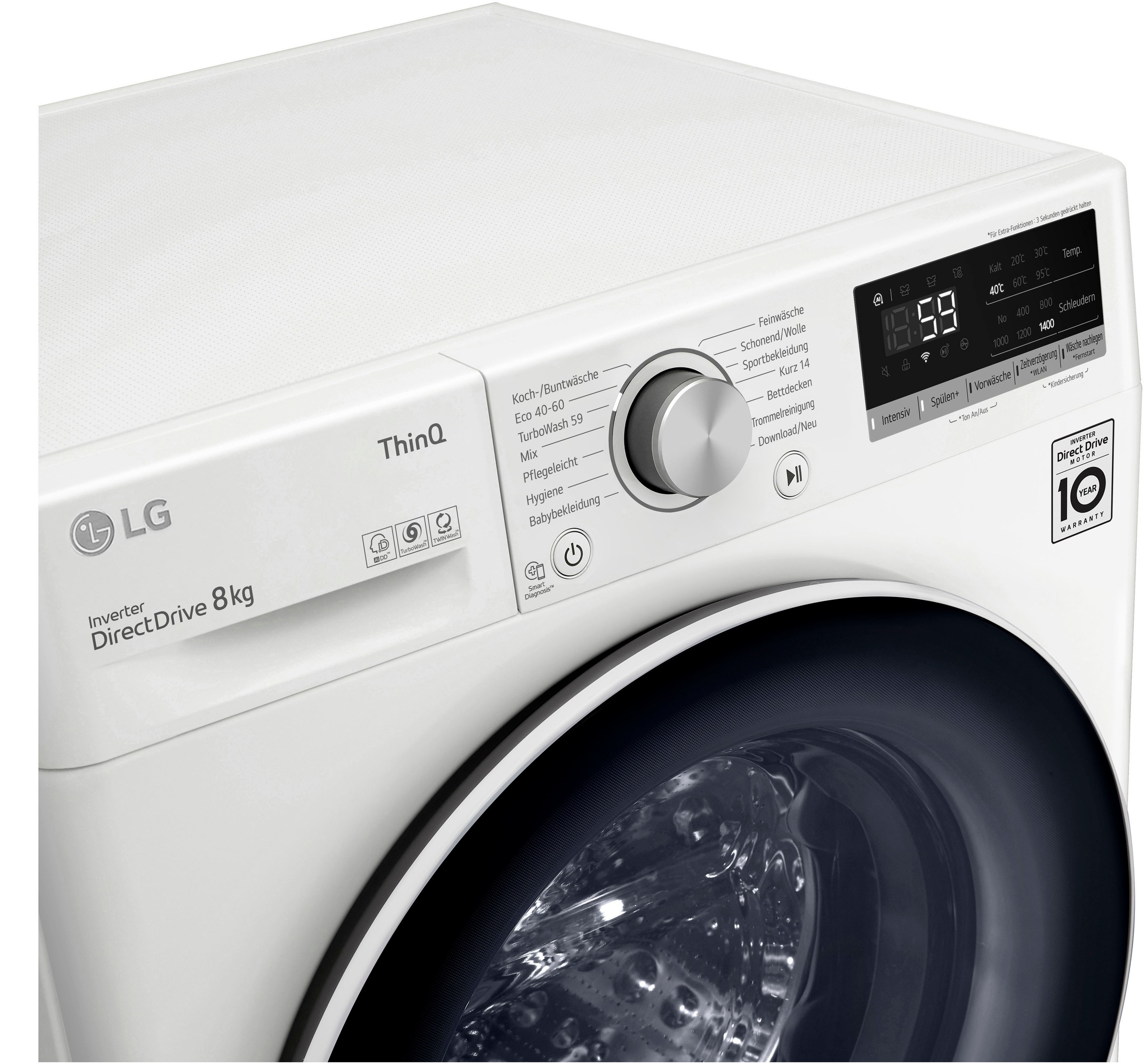 U/min, kg, 8 »F4WV408S0B«, F4WV408S0B, 1400 Shop LG im Vollwasserschutz OTTO AquaLock® Online Waschmaschine
