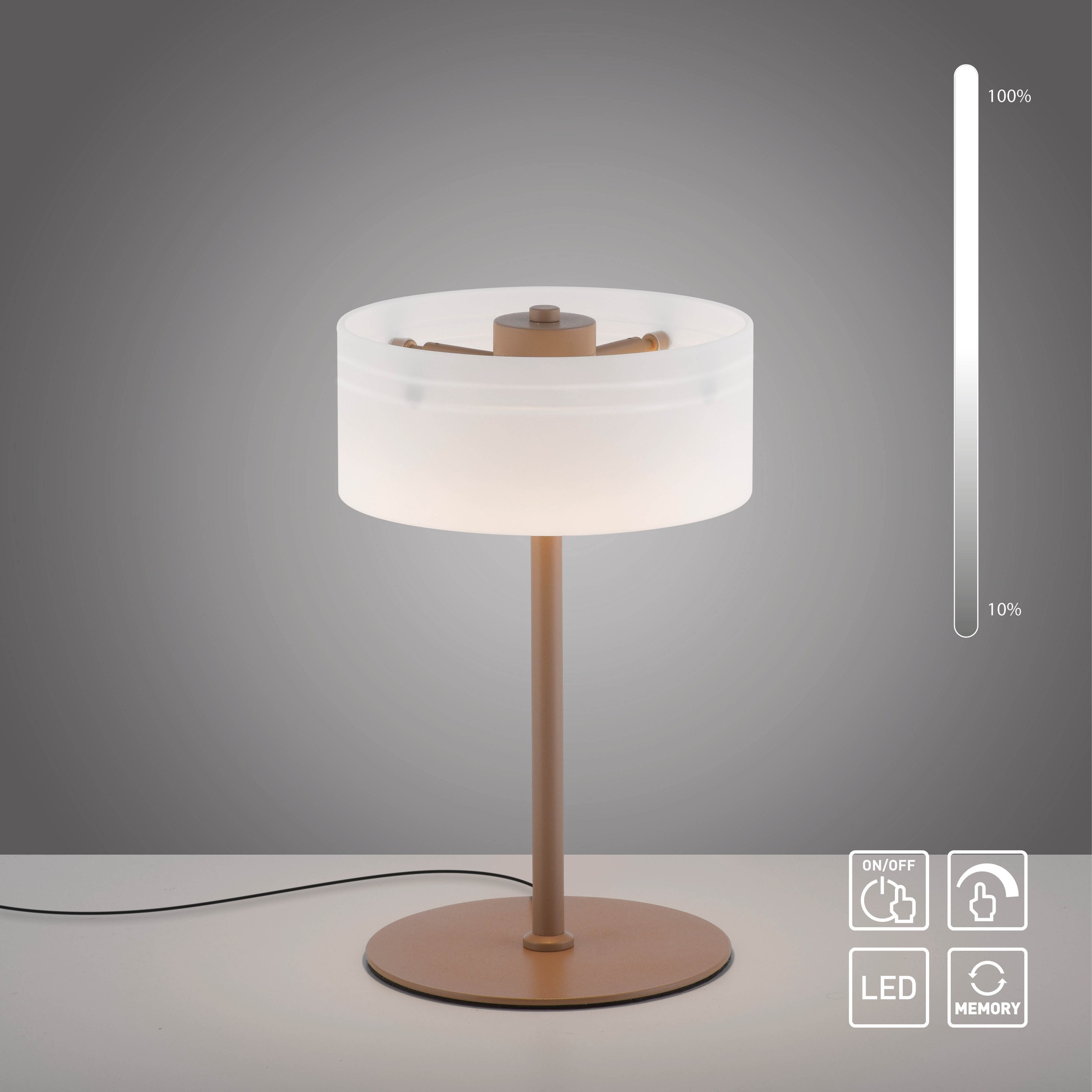 Paul Neuhaus LED Tischleuchte »MARIKA« LED-Board 1 Stk. Warmweiß Touchdimmer, Memoryfunktion