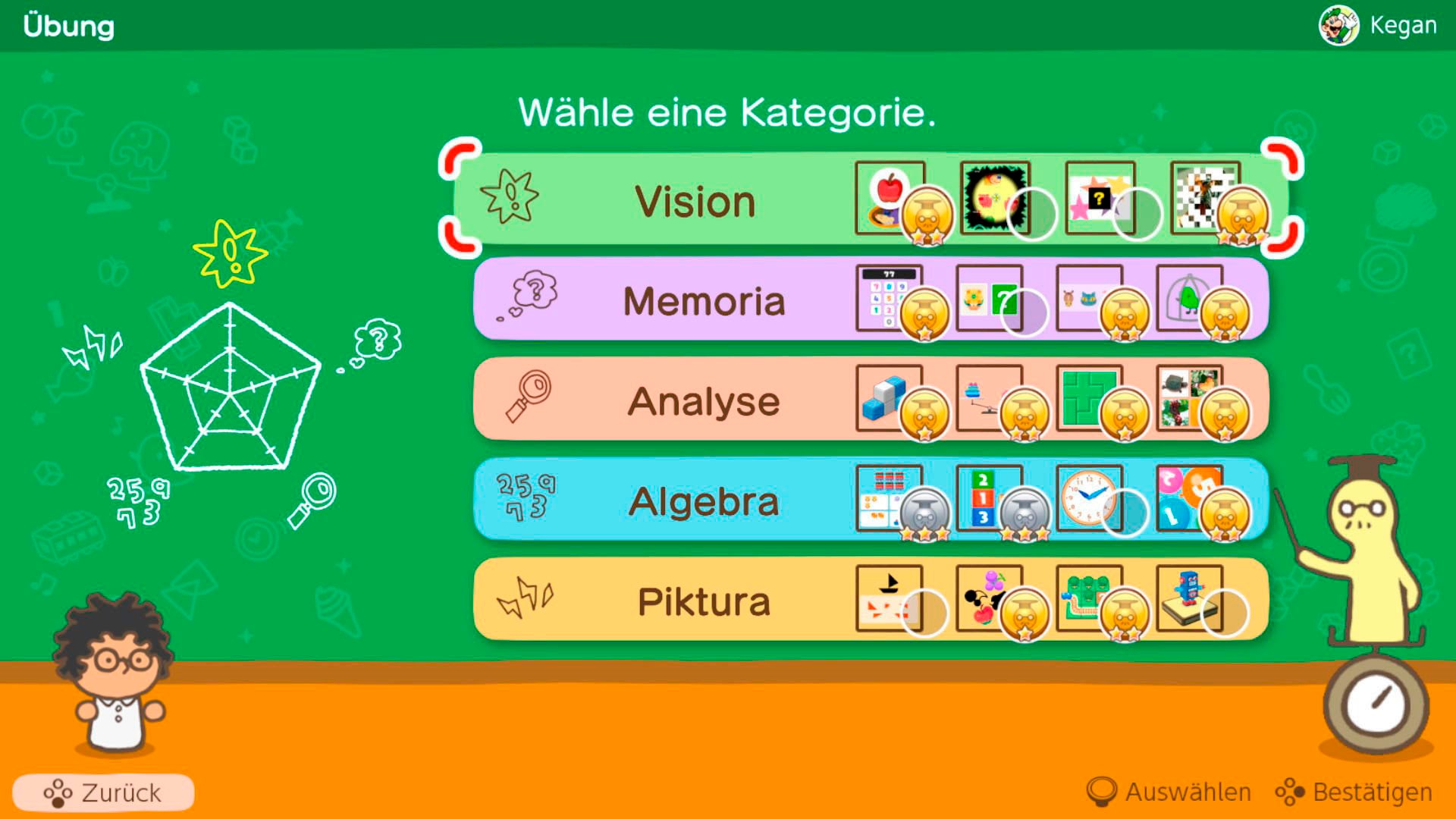 Nintendo Switch Konsolen-Set »OLED + Gratis Big Brain Academy + Everybody 1-2-Switch!«