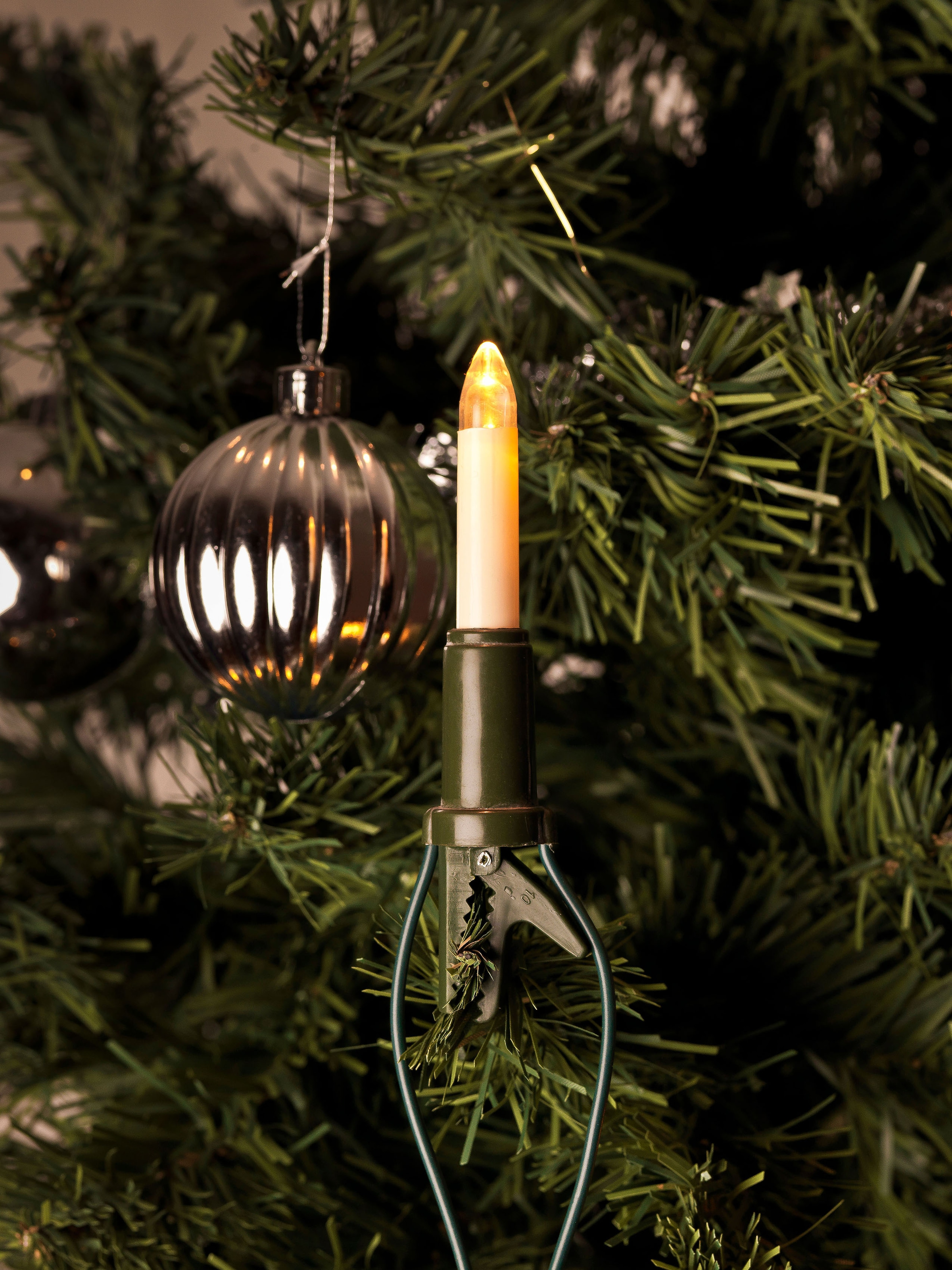 KONSTSMIDE LED-Christbaumkerzen »Weihnachtsdeko, weiße 15 Christbaumschmuck«, Dioden OTTO kaufen bei 15 Baumkette, LED St.- warm flammig, Schaftkerzen