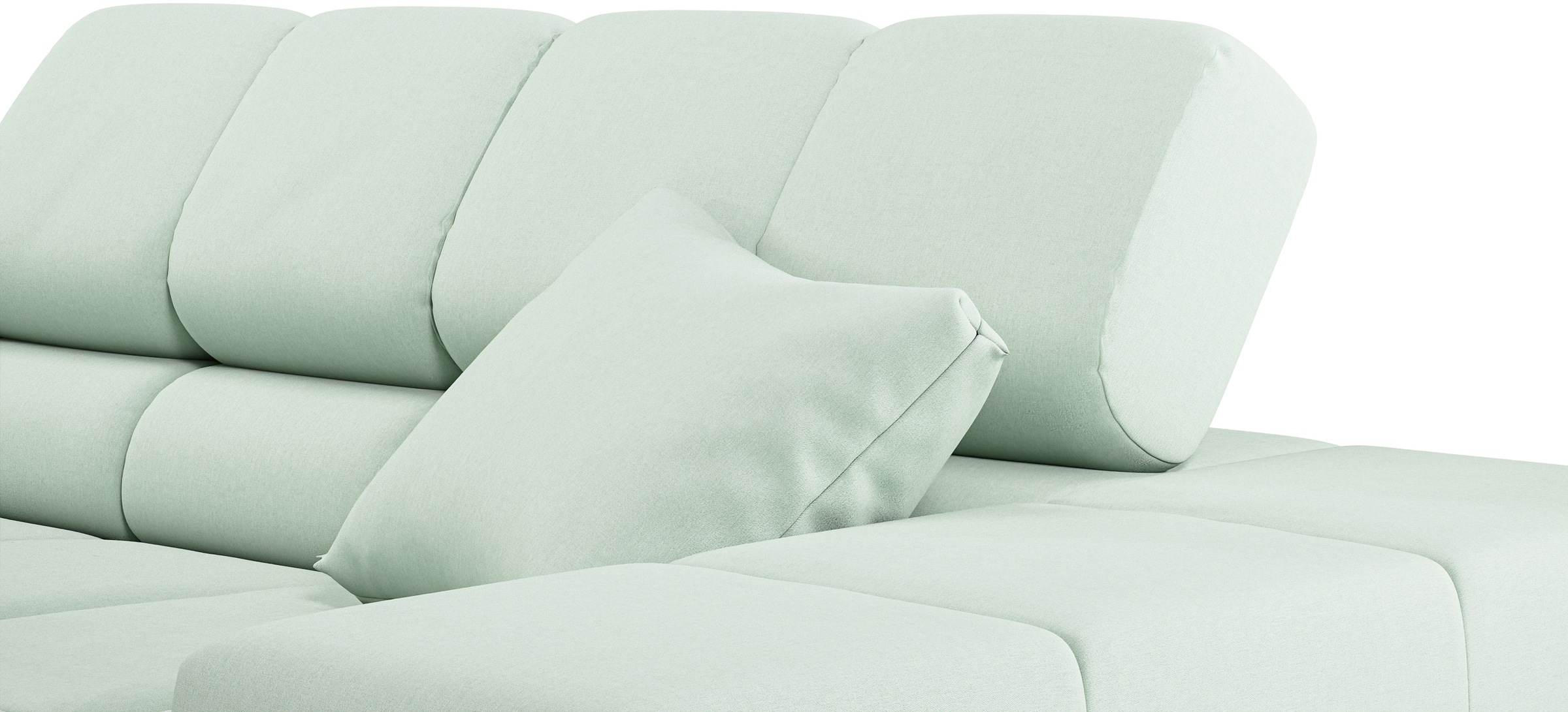 INOSIGN Ecksofa »Ancona incl. Kopfteilverstellung, Breite 319cm, L-Form«, wahlweise motorische Sitztiefenverstellung, auch in Cord + Easy Care