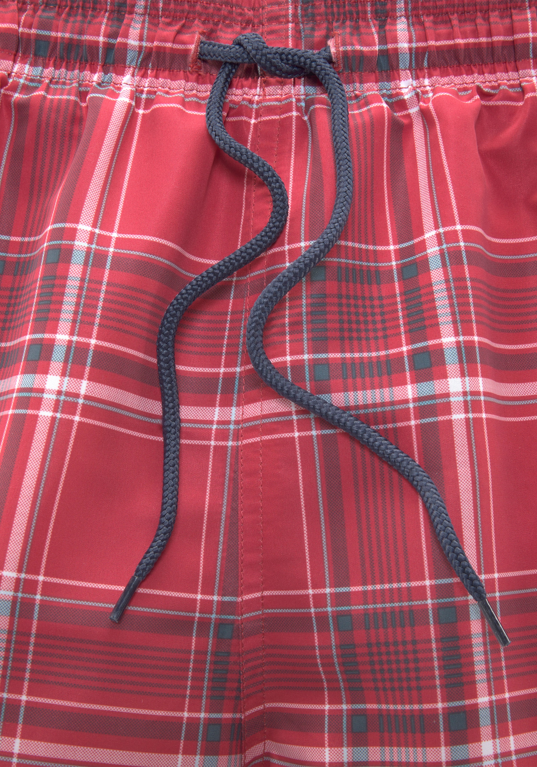 H.I.S Badeshorts »Karo« mit kontrastfarbiger Kordel