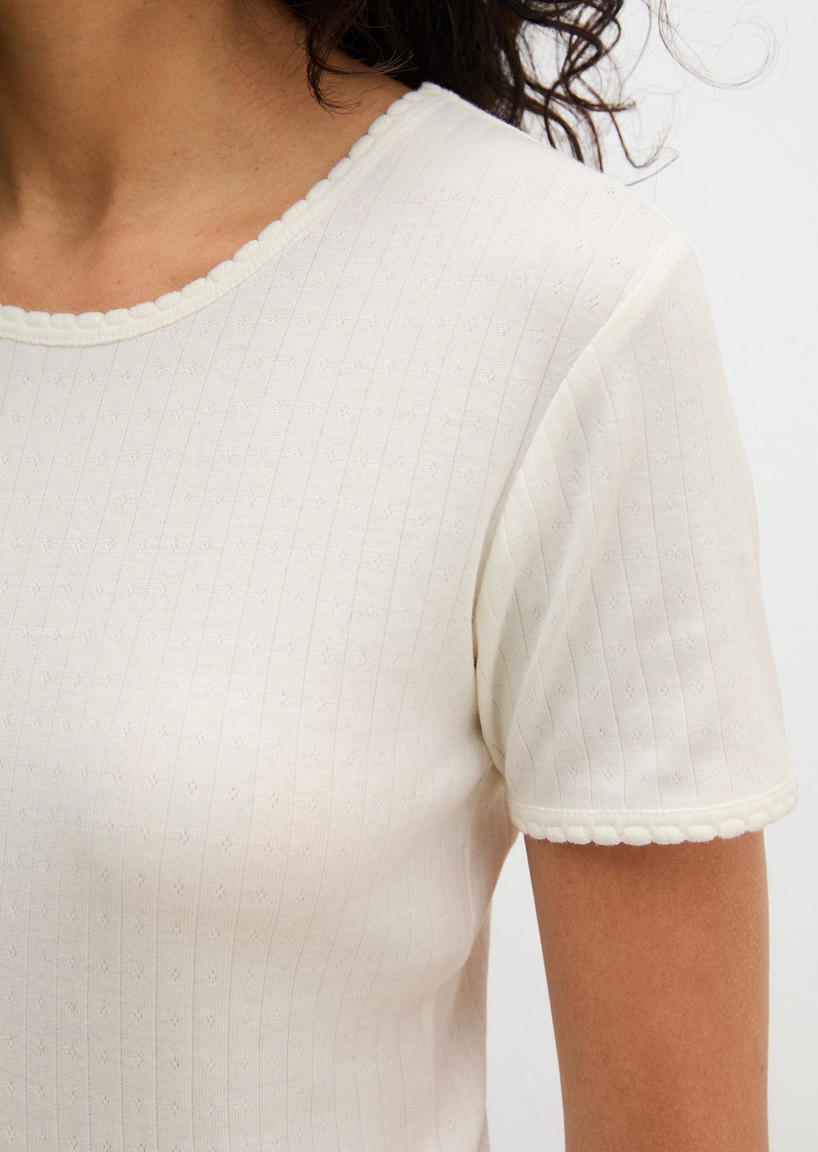 Marc O'Polo Kurzarmshirt »Mix N Match Airy Cotton Rib« mit Rundhalsausschnitt