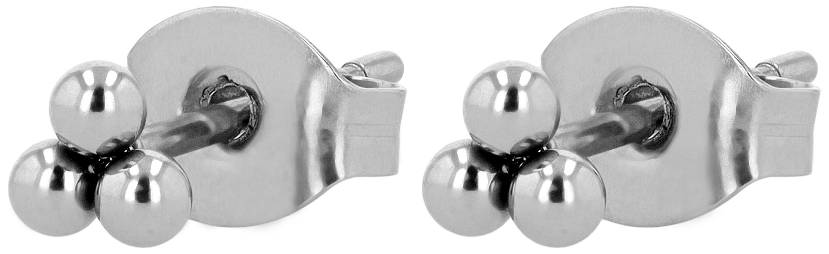 Adelia´s Paar Ohrstecker »Edelstahl Ohrringe Ohrstecker« silberfarben