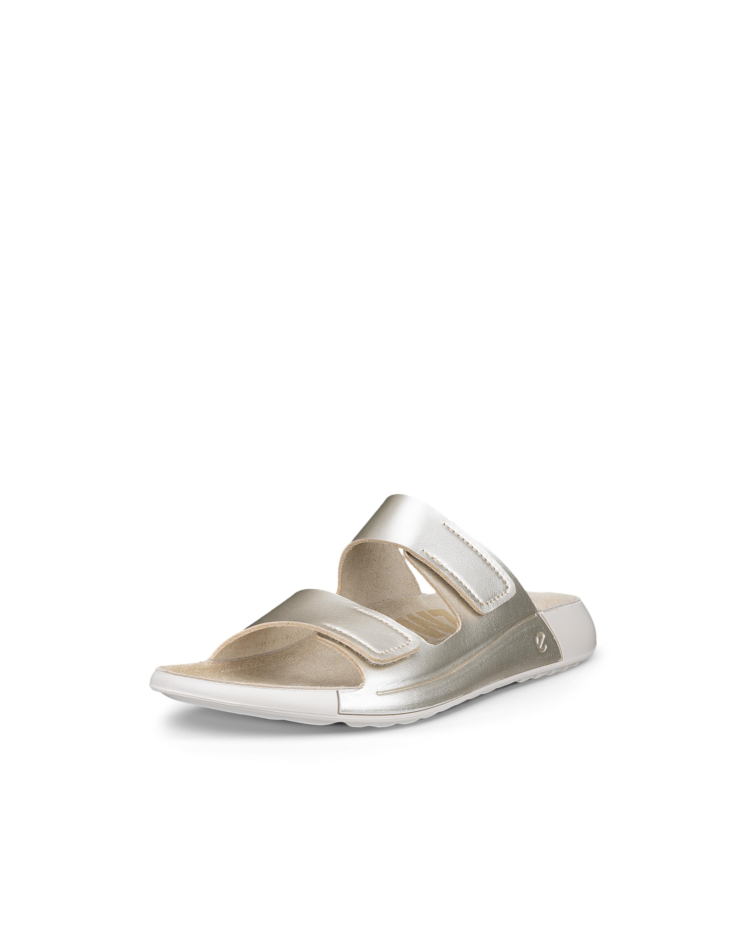 Ecco Pantolette »COZMO W«  Sommerschuh, Schlappen mit zwei Klettverschlussriemen