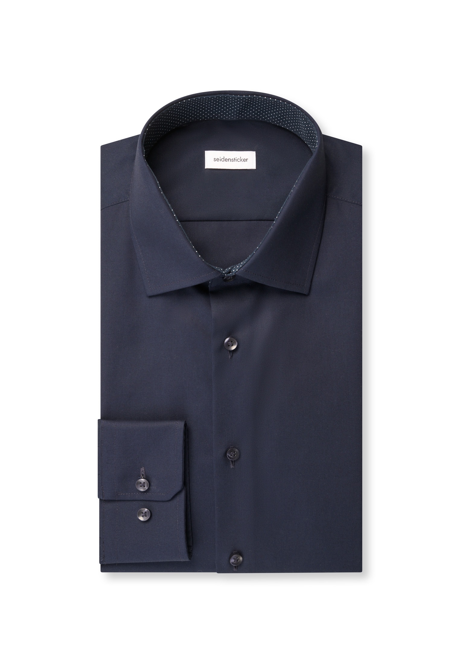 seidensticker Businesshemd »Schwarze Rose« Shaped 1/1 Kentkragen Uni