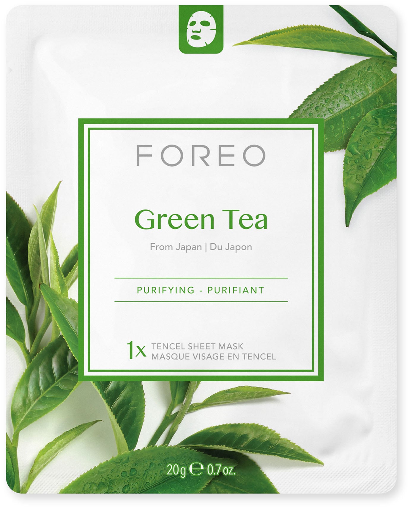FOREO Gesichtsmaske »Farm To Face Collection Sheet Masks Green Tea«
