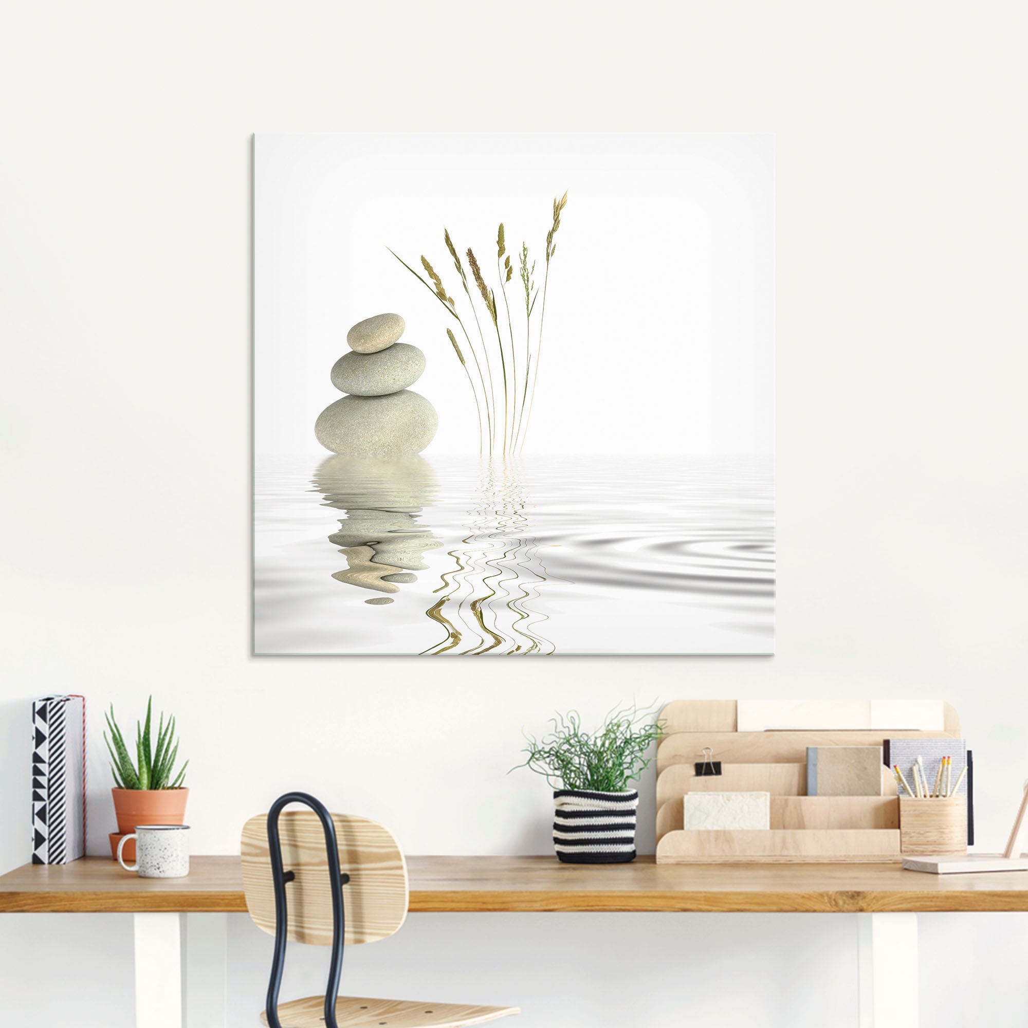 Artland Glasbild »Zen Friede«, Zen, (1 St.), in verschiedenen Größen