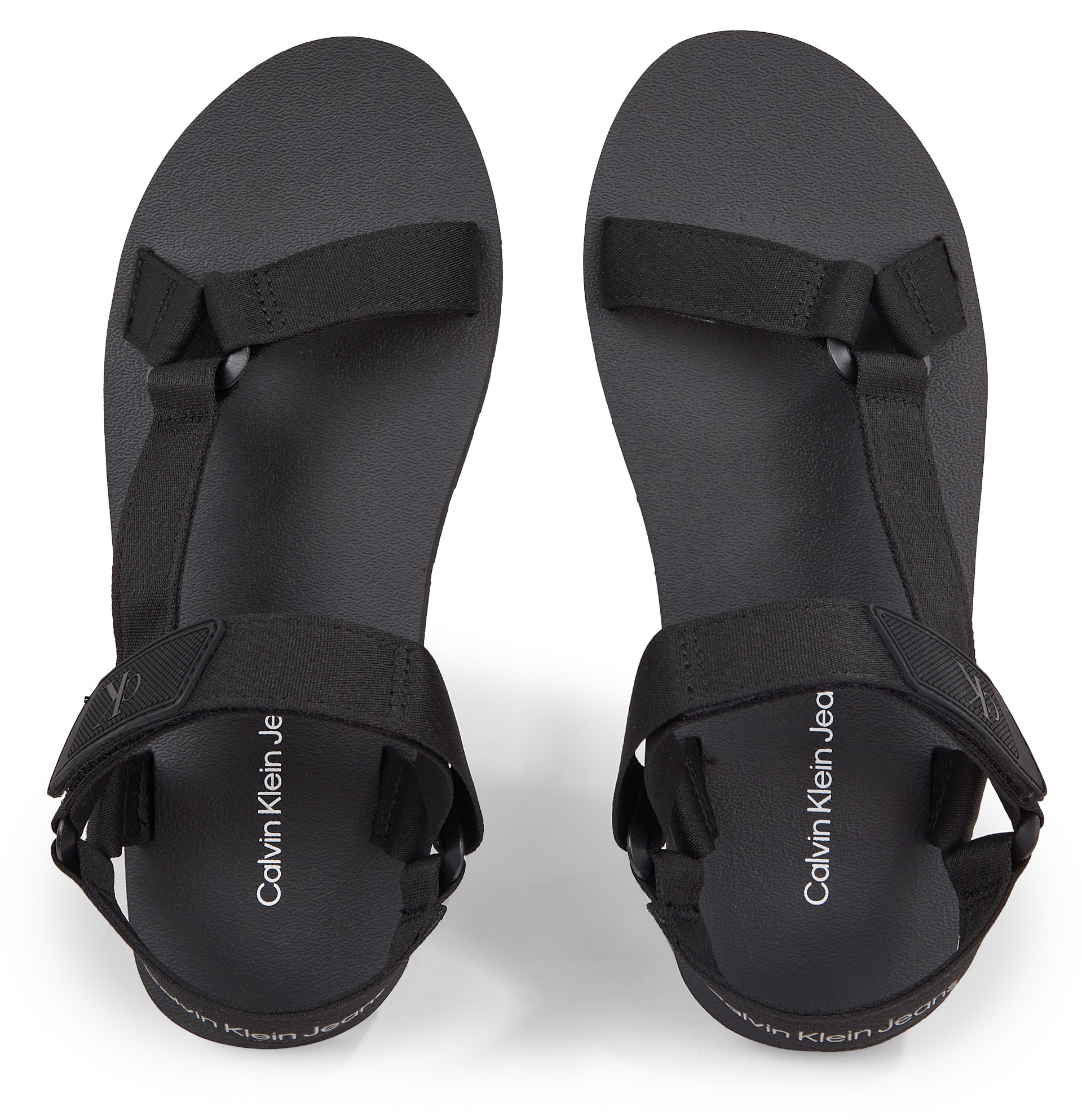 Calvin Klein Jeans Sandale »SANDAL VELCRO RP IN BTW«, Sommerschuh, Klettschuh, Badeschuh, mit leichter Profilsohle