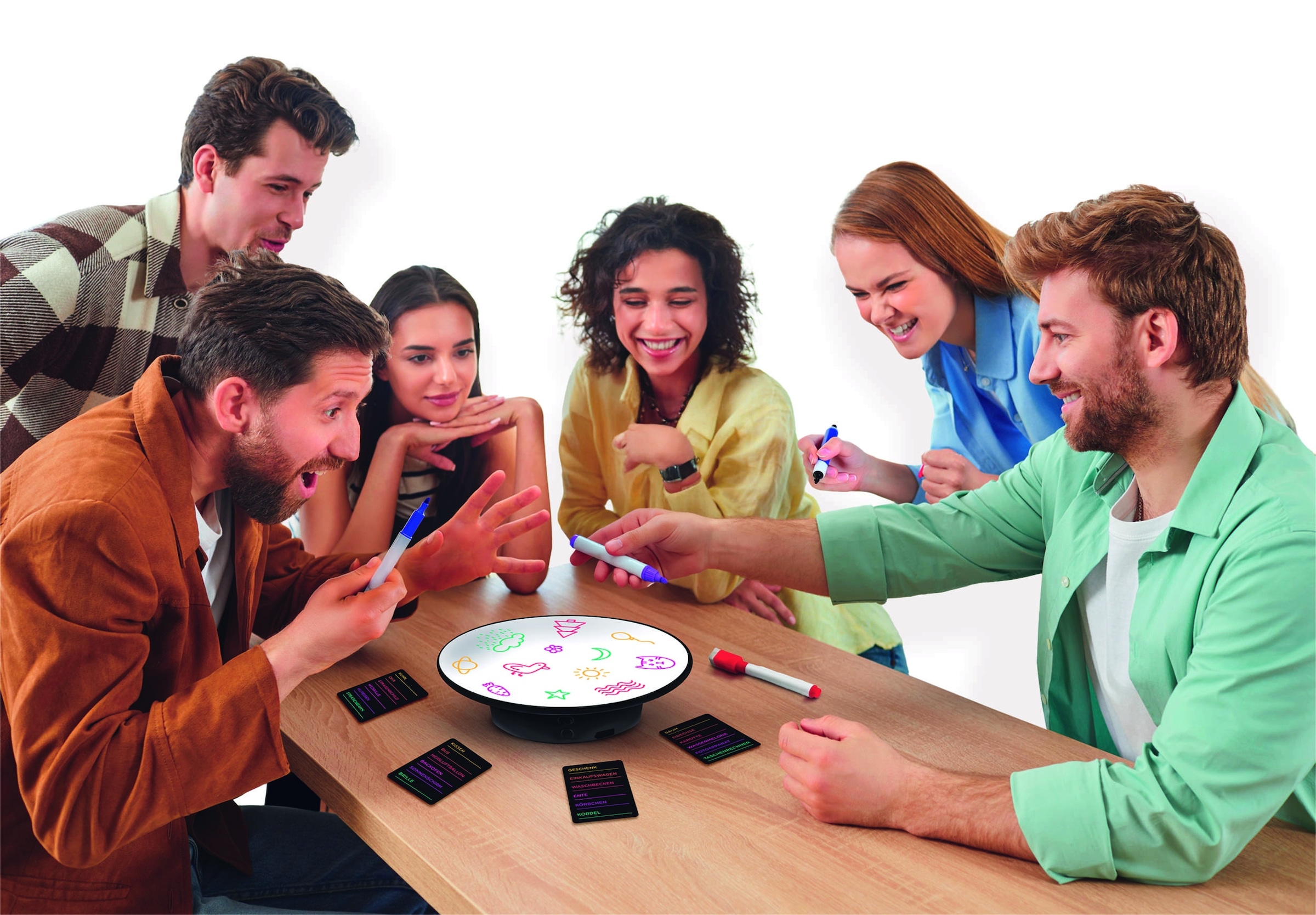 Clementoni® Spiel »Disco Draw - Wer hat den Dreh raus?«