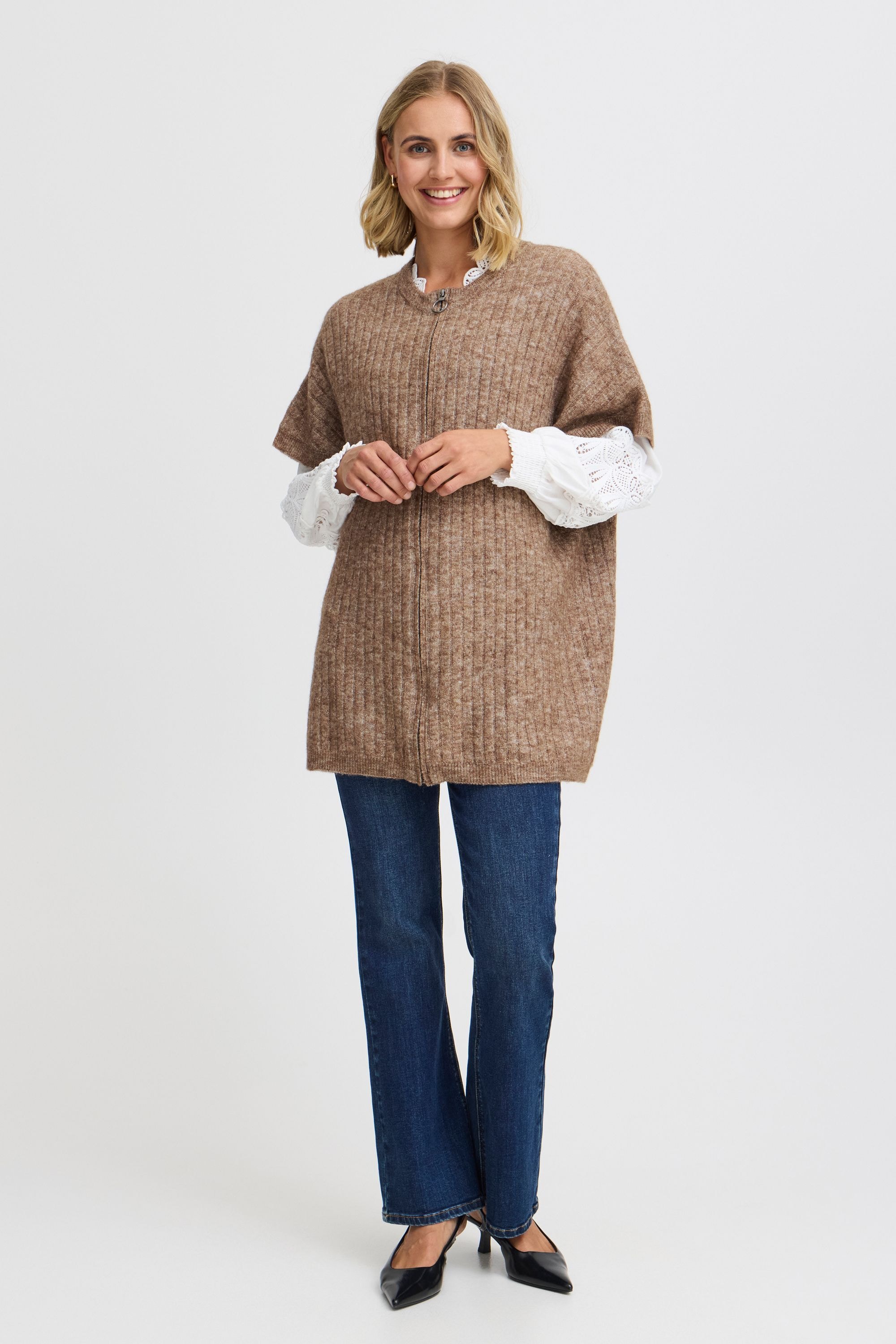 fransa Strickjacke »Pullunder FRSANNY CAR 4«