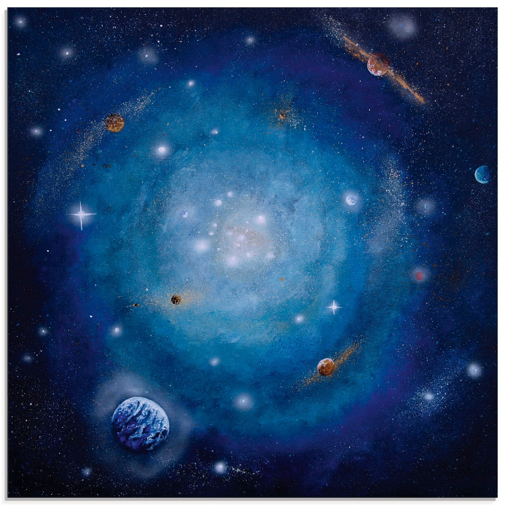 Artland Glasbild »Unendliche Sterne«, Himmel, (1 St.)
