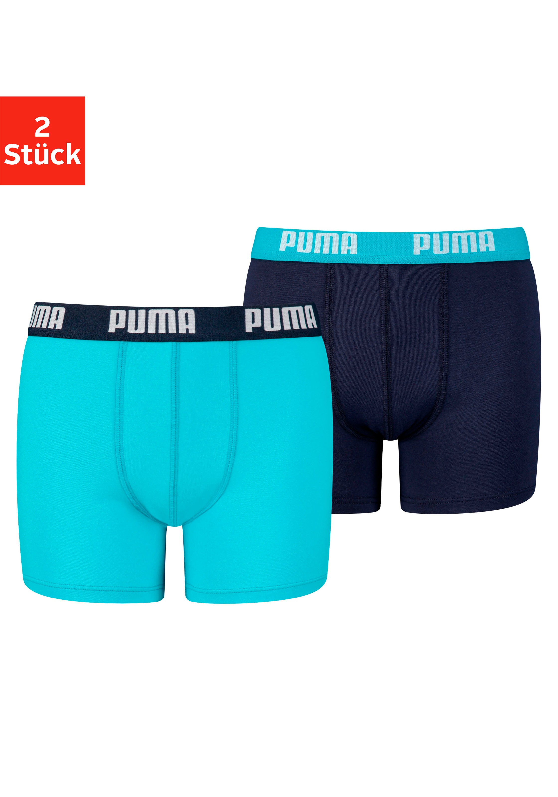 PUMA Boxer, (2 St.), mit Markenlogo vorn