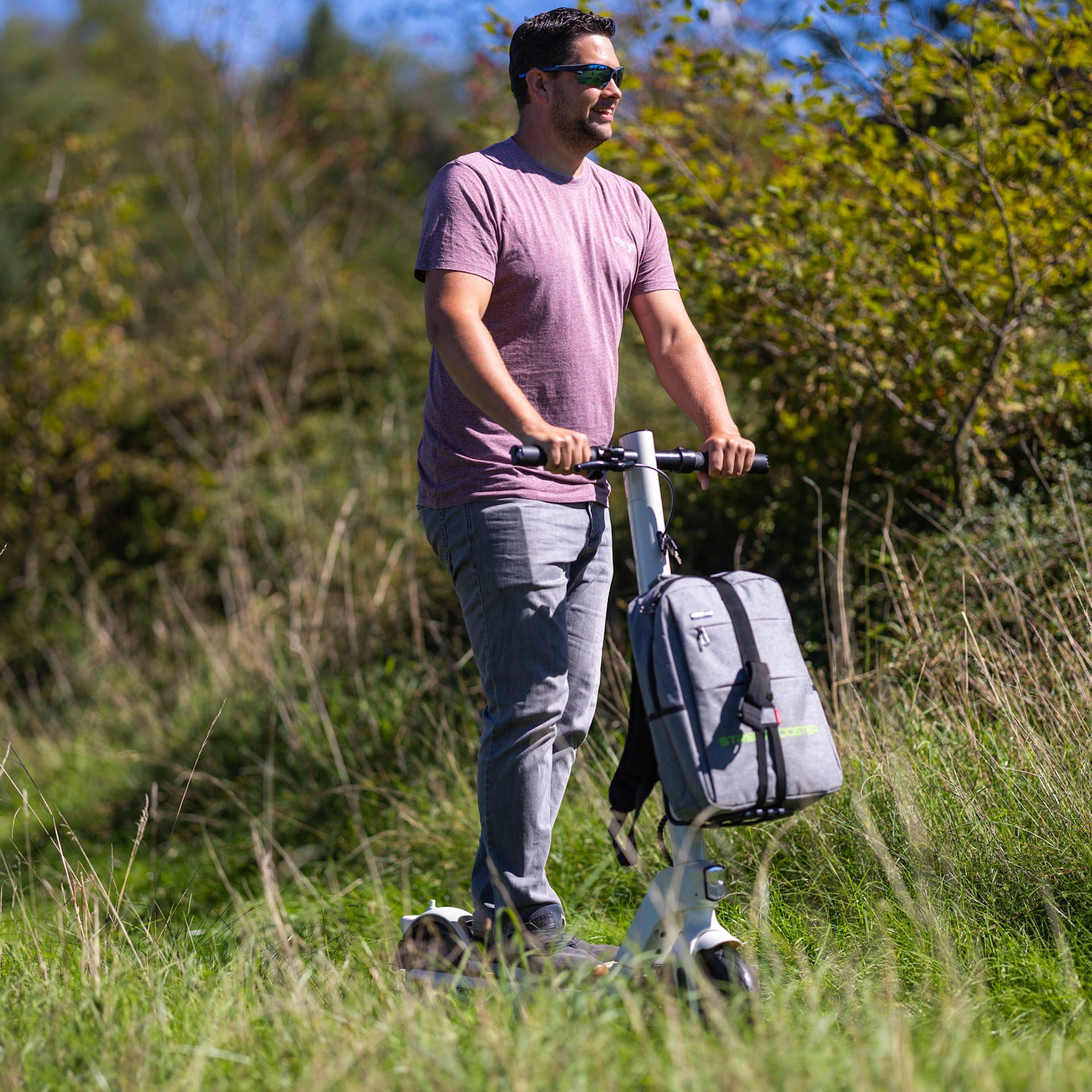 STREETBOOSTER E-Scooter »Two«, mit Straßenzulassung, bis zu 41 km Reichweite, mit Wechsel-Akku-System
