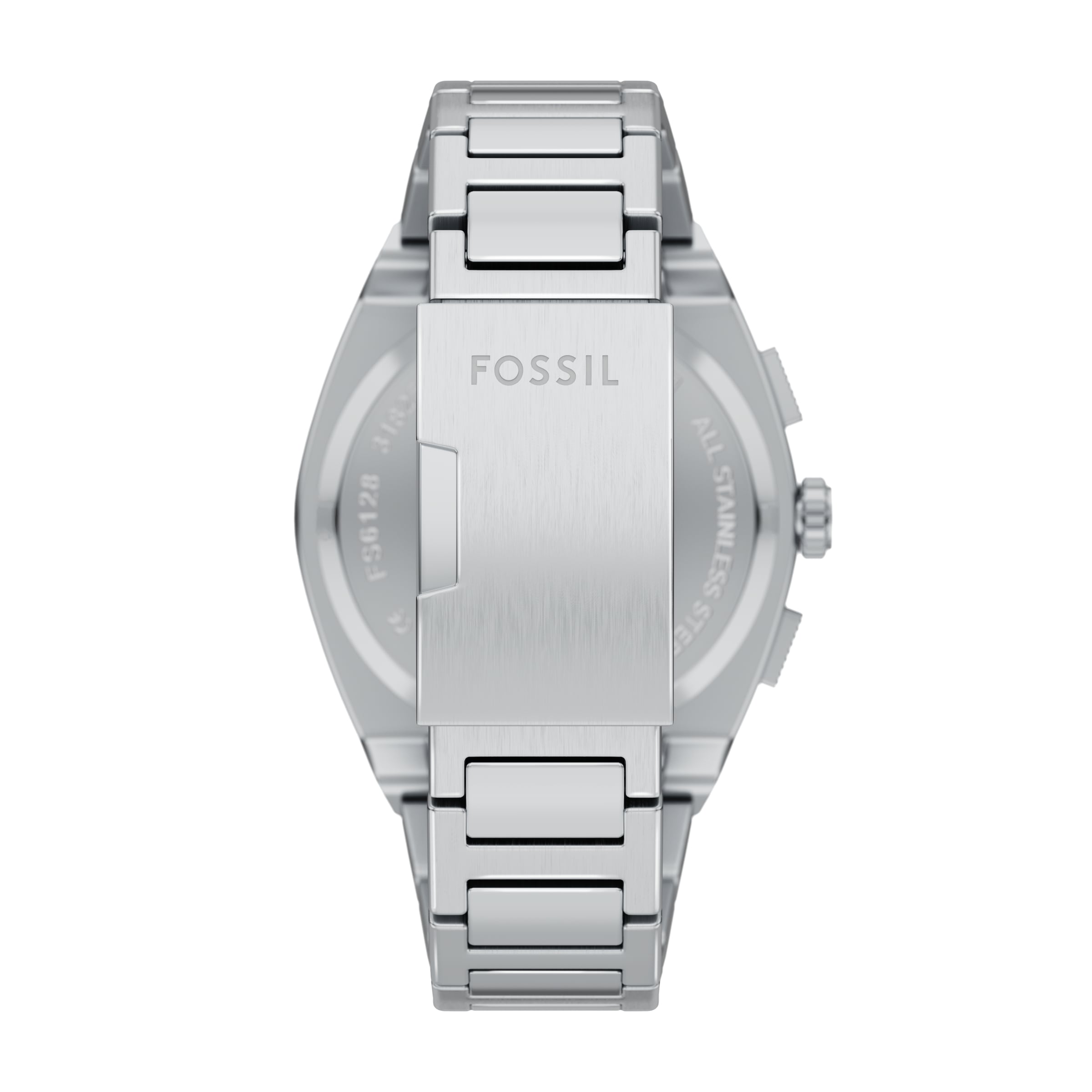 Fossil Chronograph »EVERETT«, Quarzuhr, Armbanduhr, Herrenuhr, Edelstahlarmband, analog
