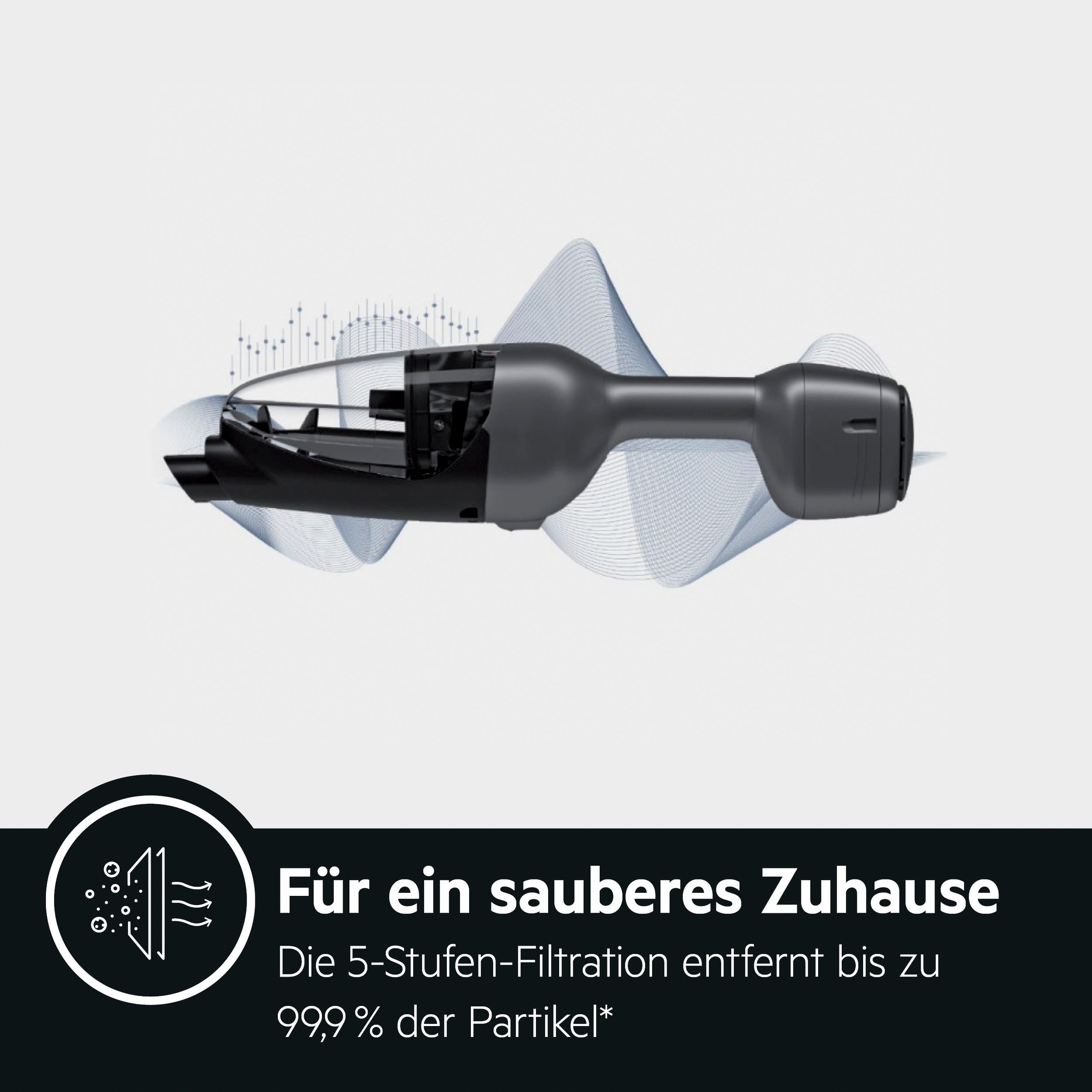 AEG Akku-Stielstaubsauger »QX9-1-UO«, Power Softrolle, 2in1 Akku-Staubsauger, Grab&Go-Ladestation