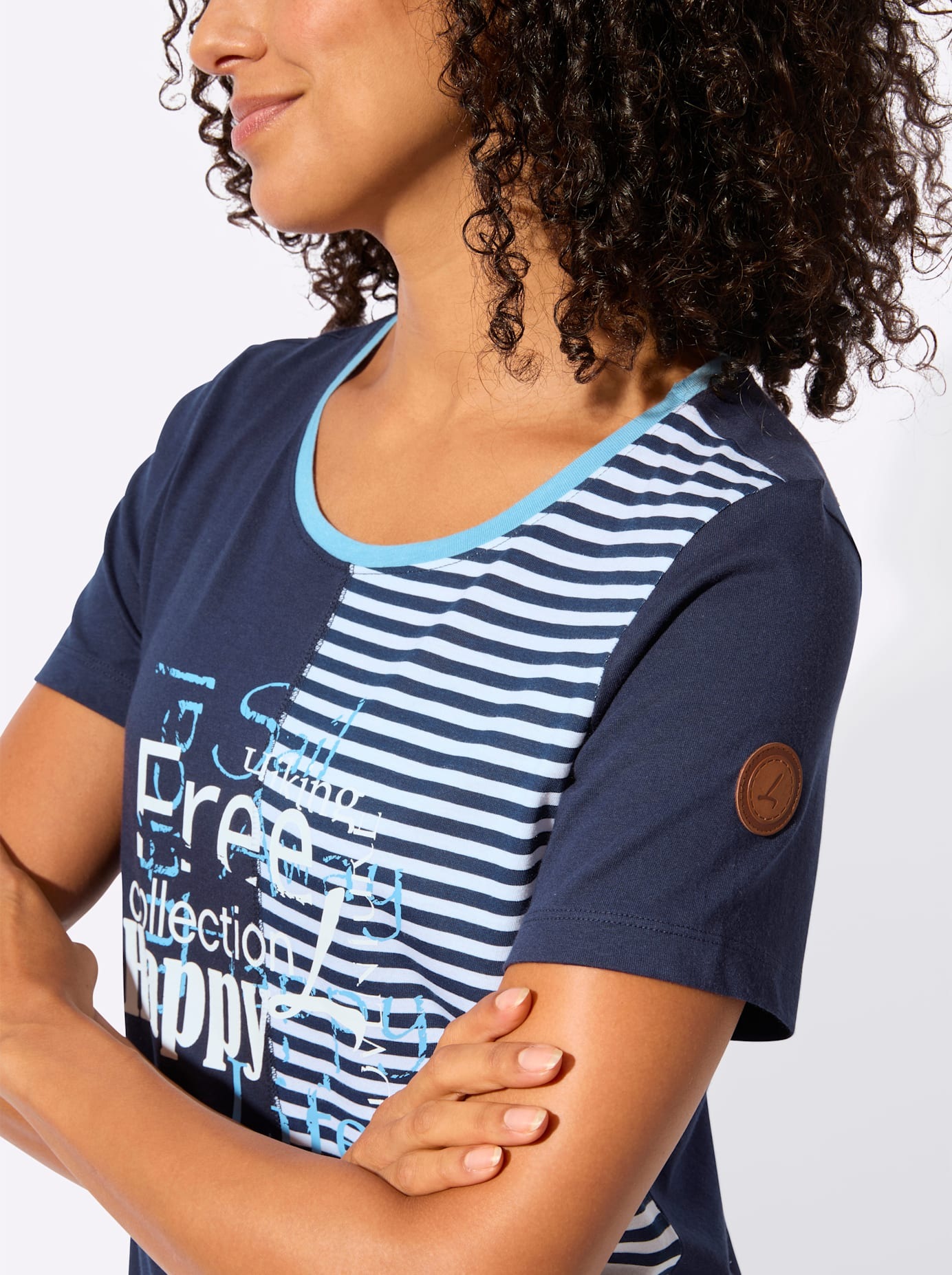 Casual Looks Rundhalsshirt »Rundhals-Shirt« 1 tlg.