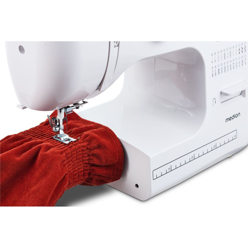 Medion® Freiarm-Nähmaschine »SM60 (MD 10689), 60 Stichmuster, Rückwärtstaste, 60 Watt Motorleistung«, 24 Programme, automatischer Einfädler, einstellbare Stichlänge und -breite, Nähloch