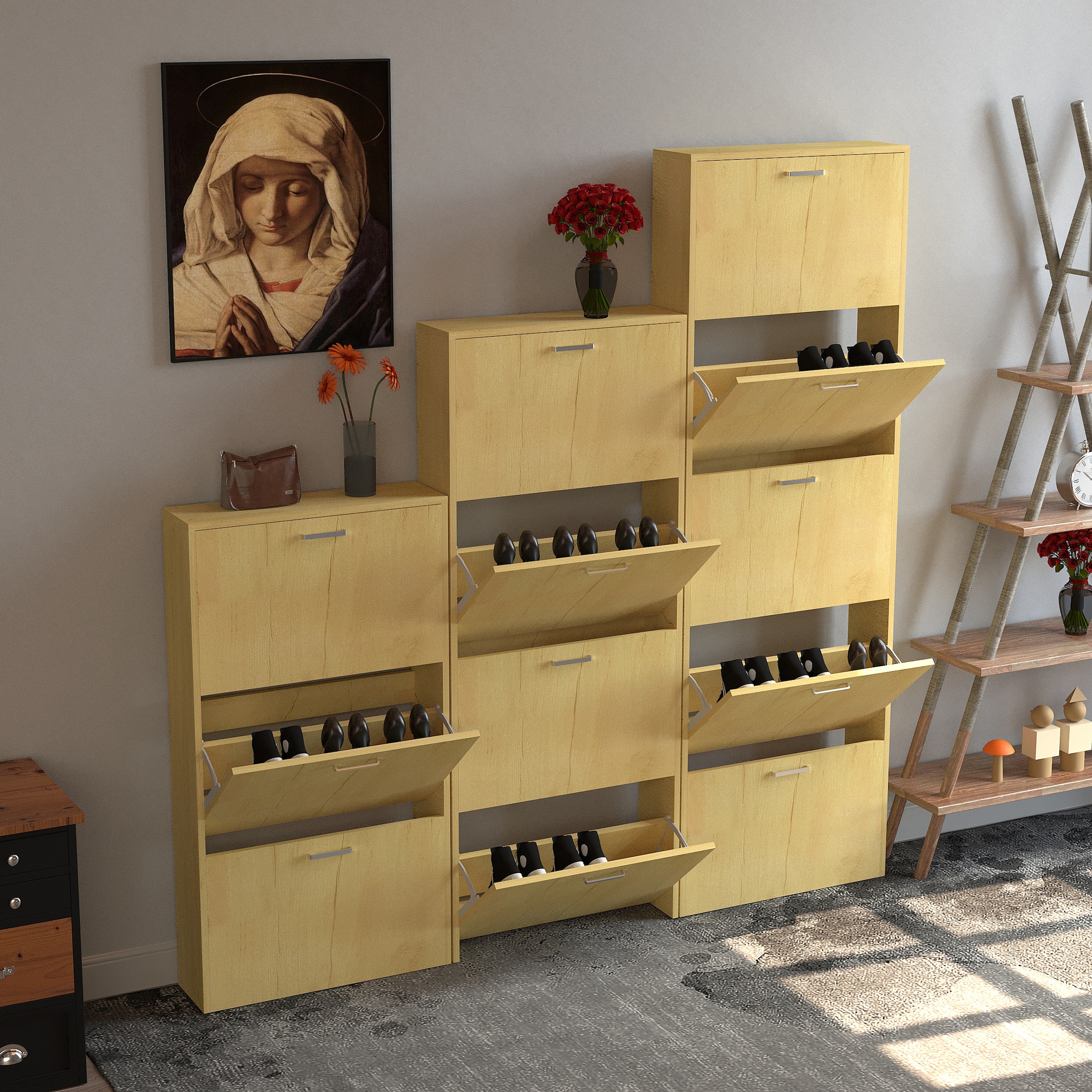 VCM Schuhschrank »Holz Regal Schuhschrank Schuhkipper Sulos M«