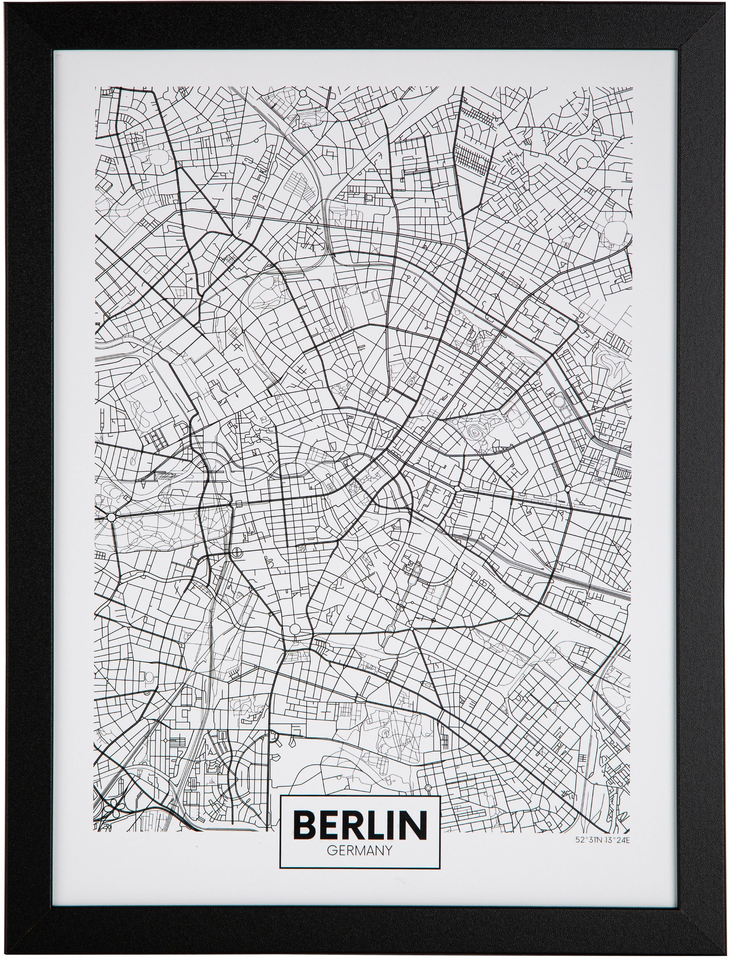 Spiegelprofi GmbH Bild mit Rahmen »LORNA«, Berlin, (1 St.)