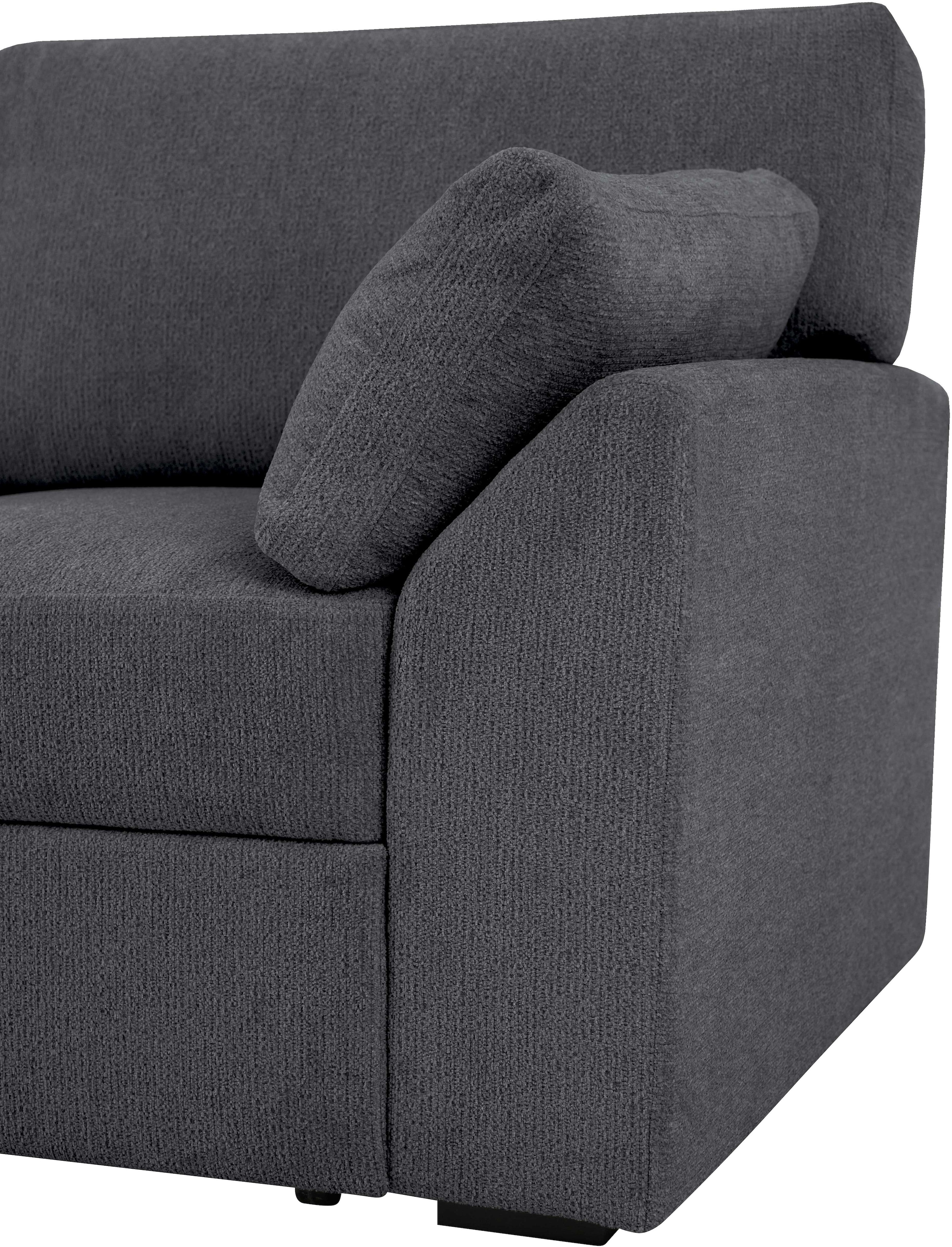 Home affaire Ecksofa »Citry« Breite 242 cm, Chenille, Bettfunktion, Bettkasten, L-Form