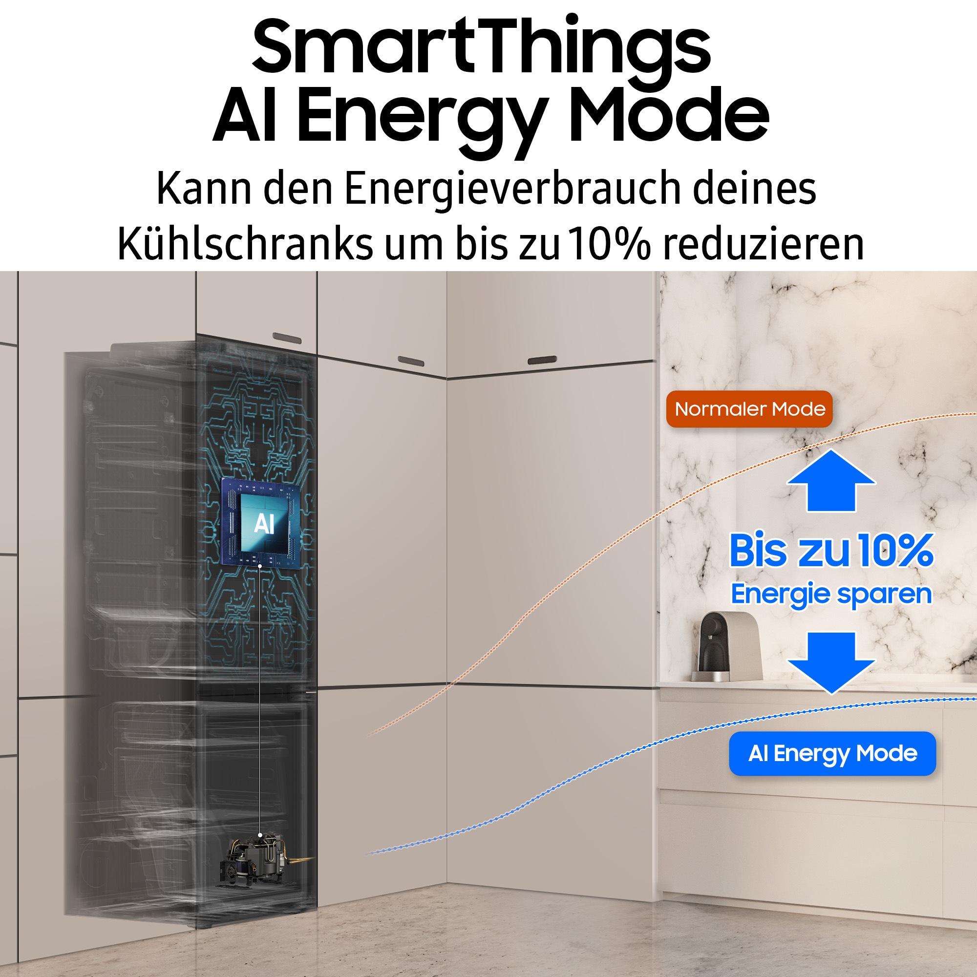 Samsung Einbaukühlgefrierkombination BRB8OF »BRB80F26ACFO«, Optimal Fresh+ - Langanhaltende Frische für Fleisch und Fisch