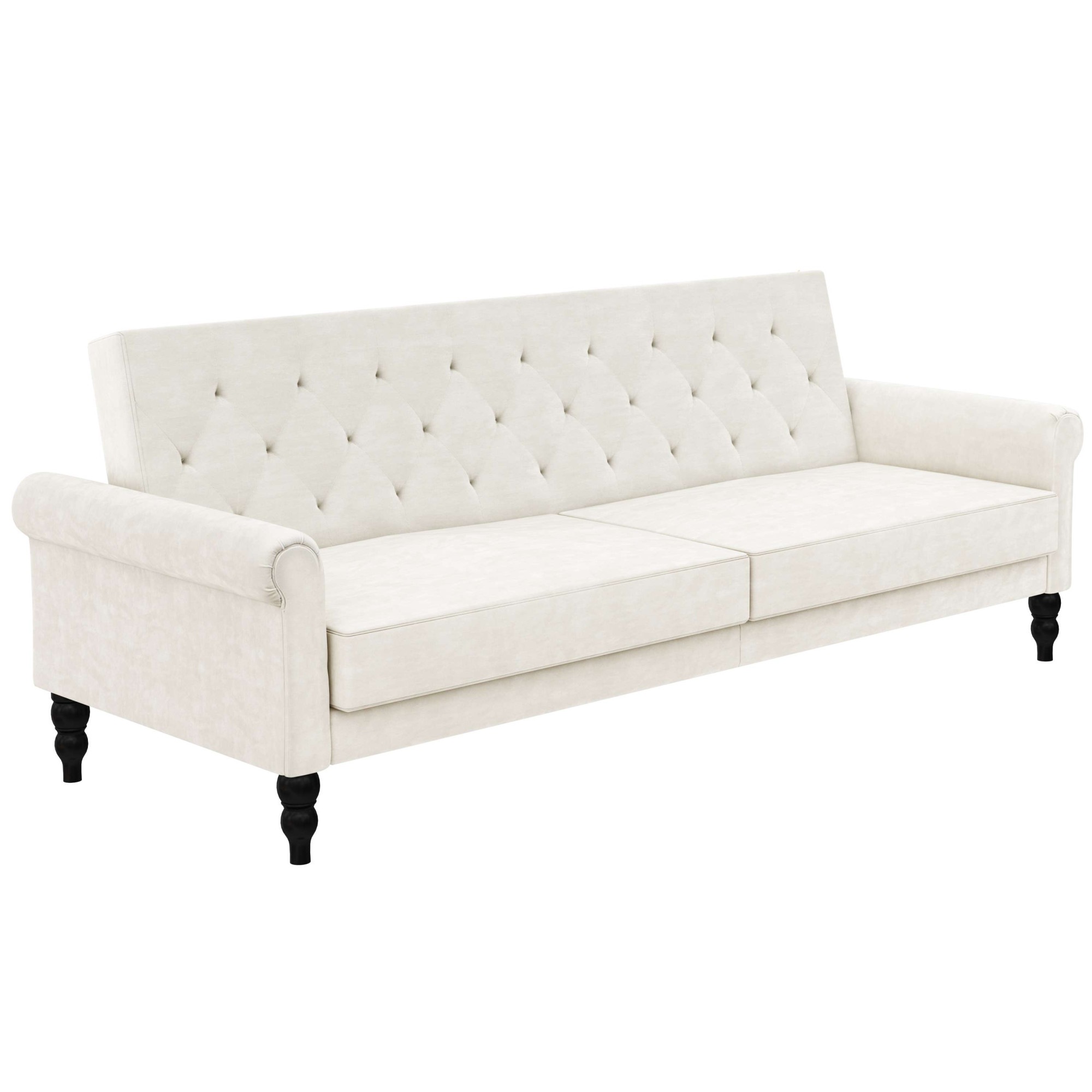 Dorel Home 3-Sitzer »Tyne«, Schlafsofa 222 cm, Bettfunktion (110/190cm), pflegeleichter Velours