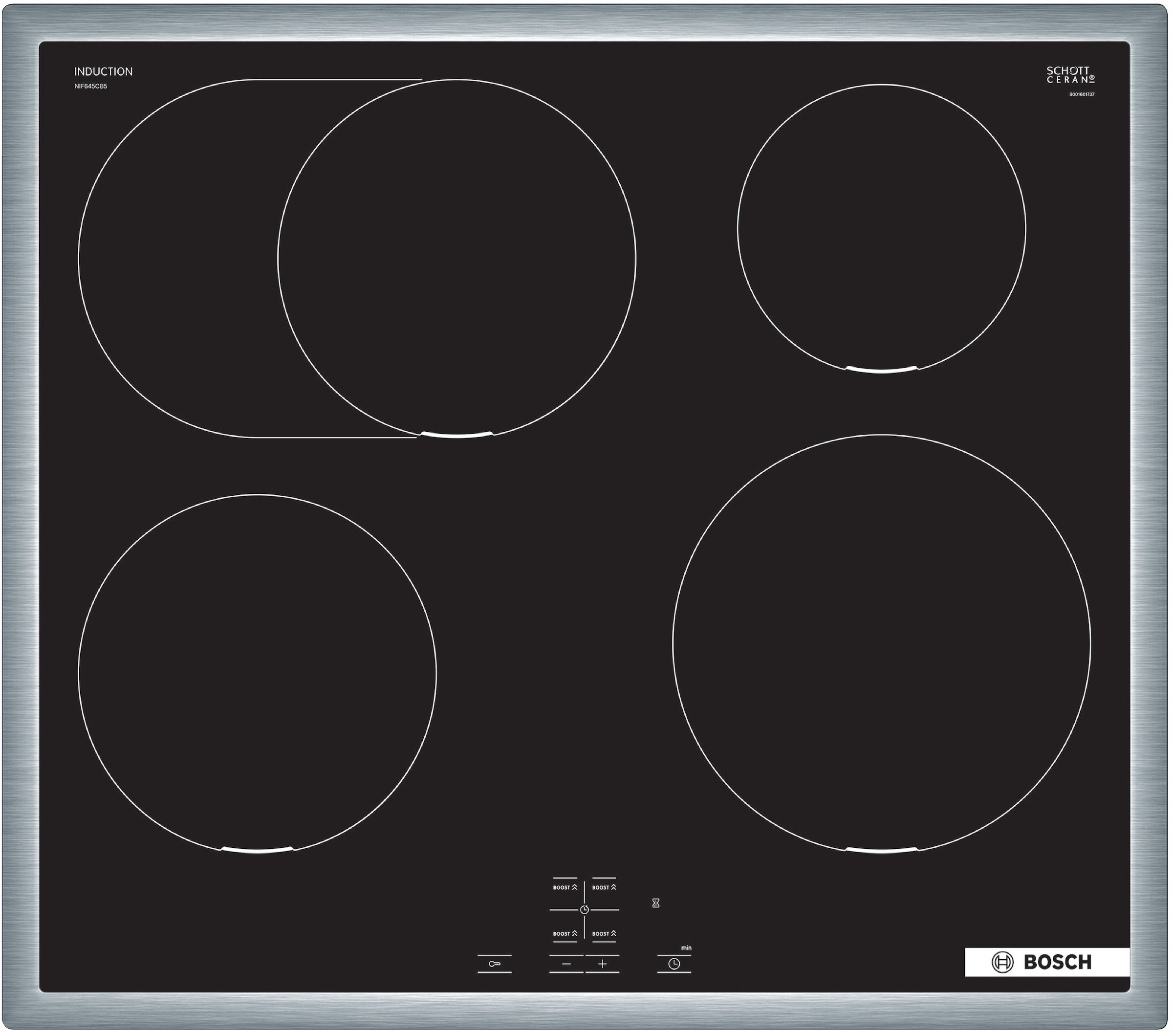 BOSCH Induktions Herd-Set »HND611VS67«, mit Backwagen, Hydrolyse, Backwagen mit ausziehbarer Tür für bequemes Kochen & Backen