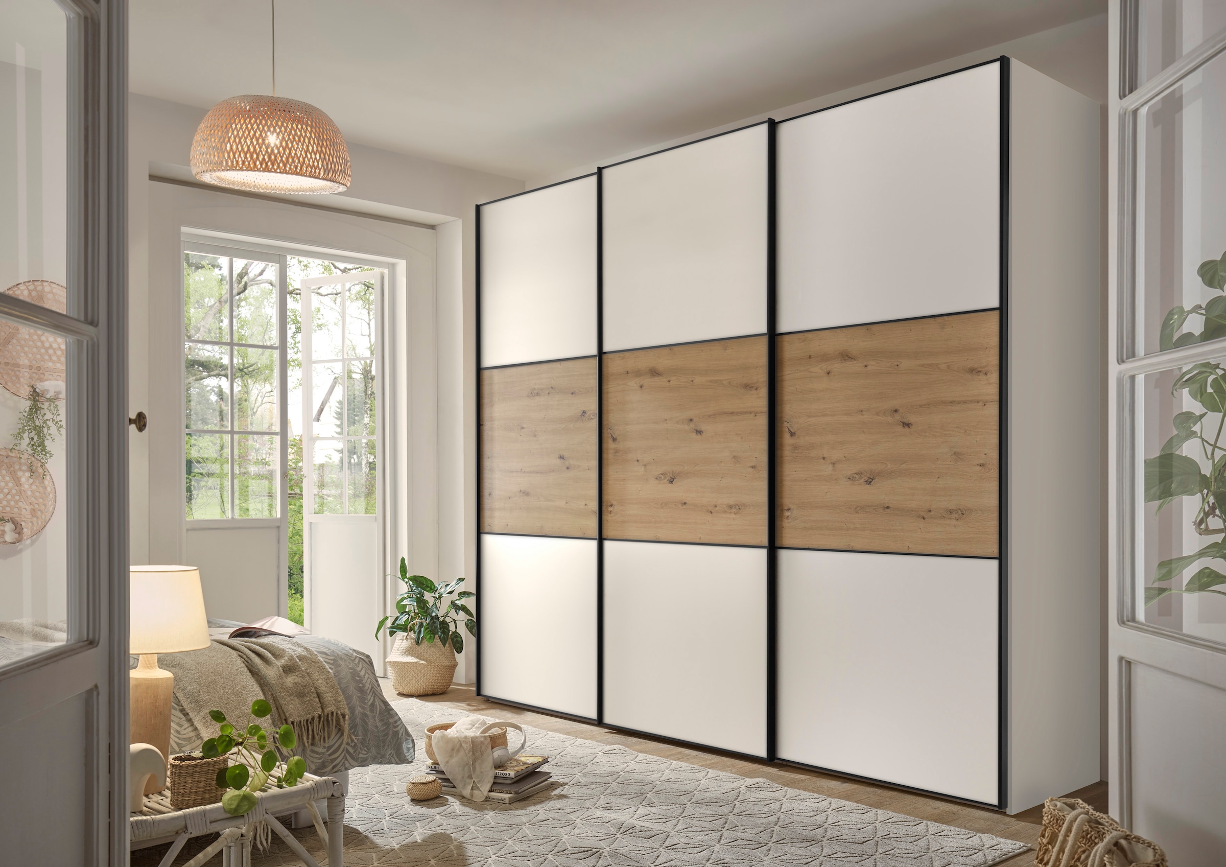 STAUD Schwebetürenschrank »Includo, Made in Germany« , mit vier verschiedenen Ausstattungsvarianten