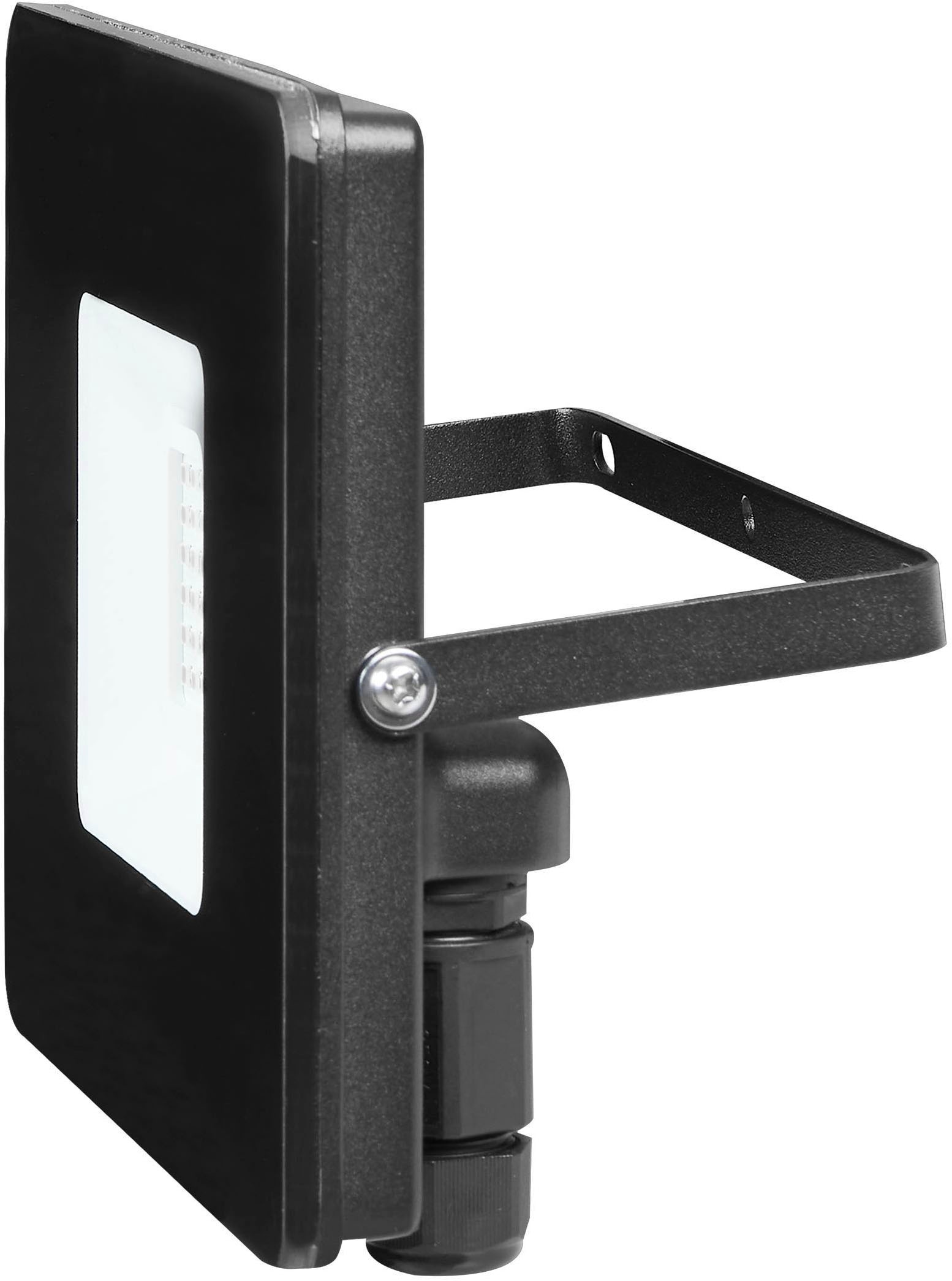 EGLO Wandleuchte »Faedo 3, Außen-Strahler, Außenleuchte, Wandstrahler, IP65, Lampe« LED-Modul 1 Stk. Kaltweiß Wand-/Deckenleuchte - L17,5 x H13,5 x AL3 cm - schwarz - 31W inkl.