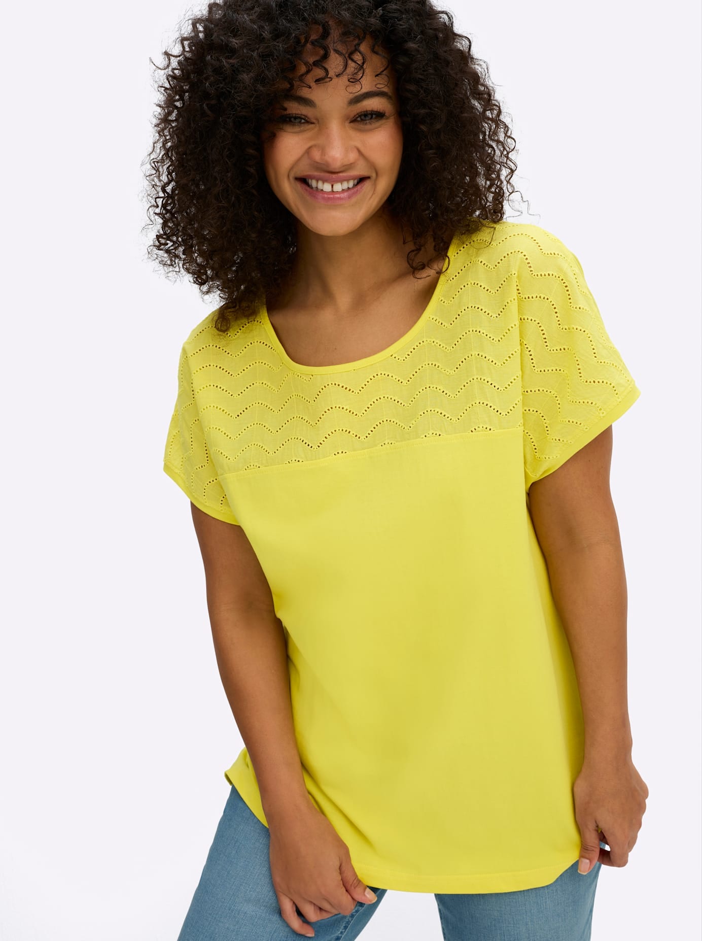 Sheego T-Shirt »Kurzarm-Shirt« 1
