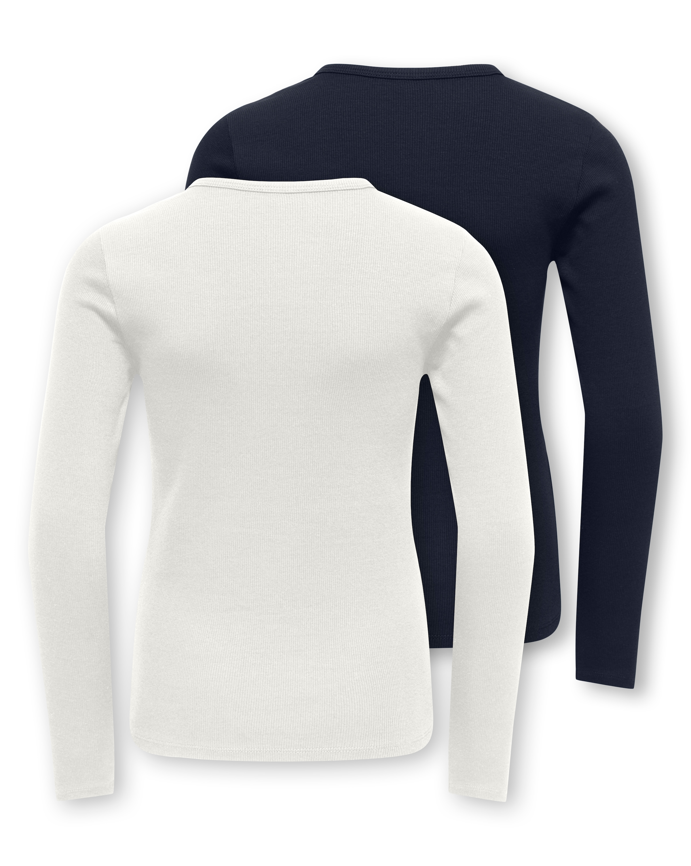 KIDS ONLY Langarmshirt »KOGLUCKY L/S O NECK TOP JRS 2-PACK« Packung, 2