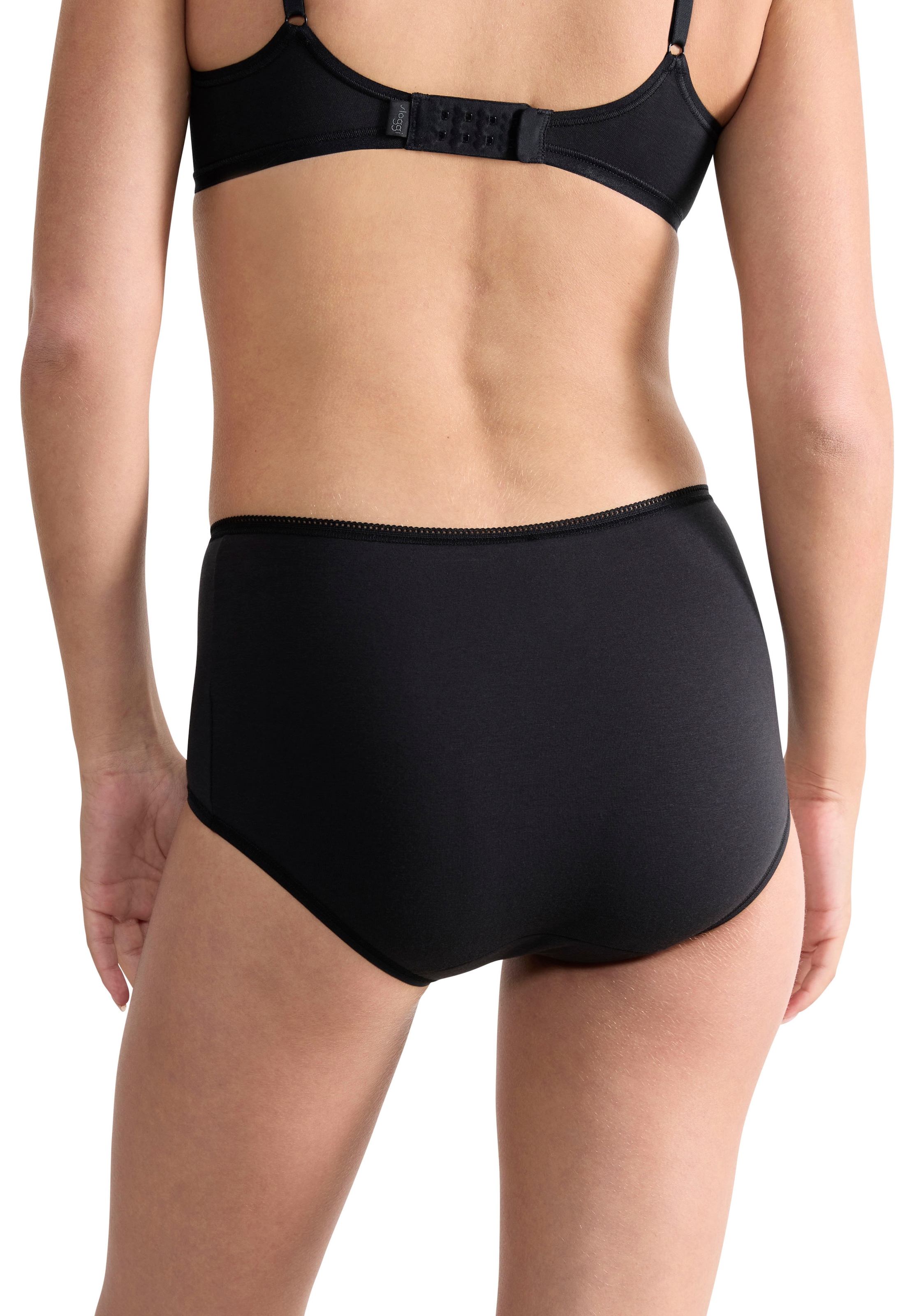 sloggi Maxislip »24/7 Cotton« 3er Pack,  höher geschnittene Passform, elastisch, Spitze, blickdicht, weich