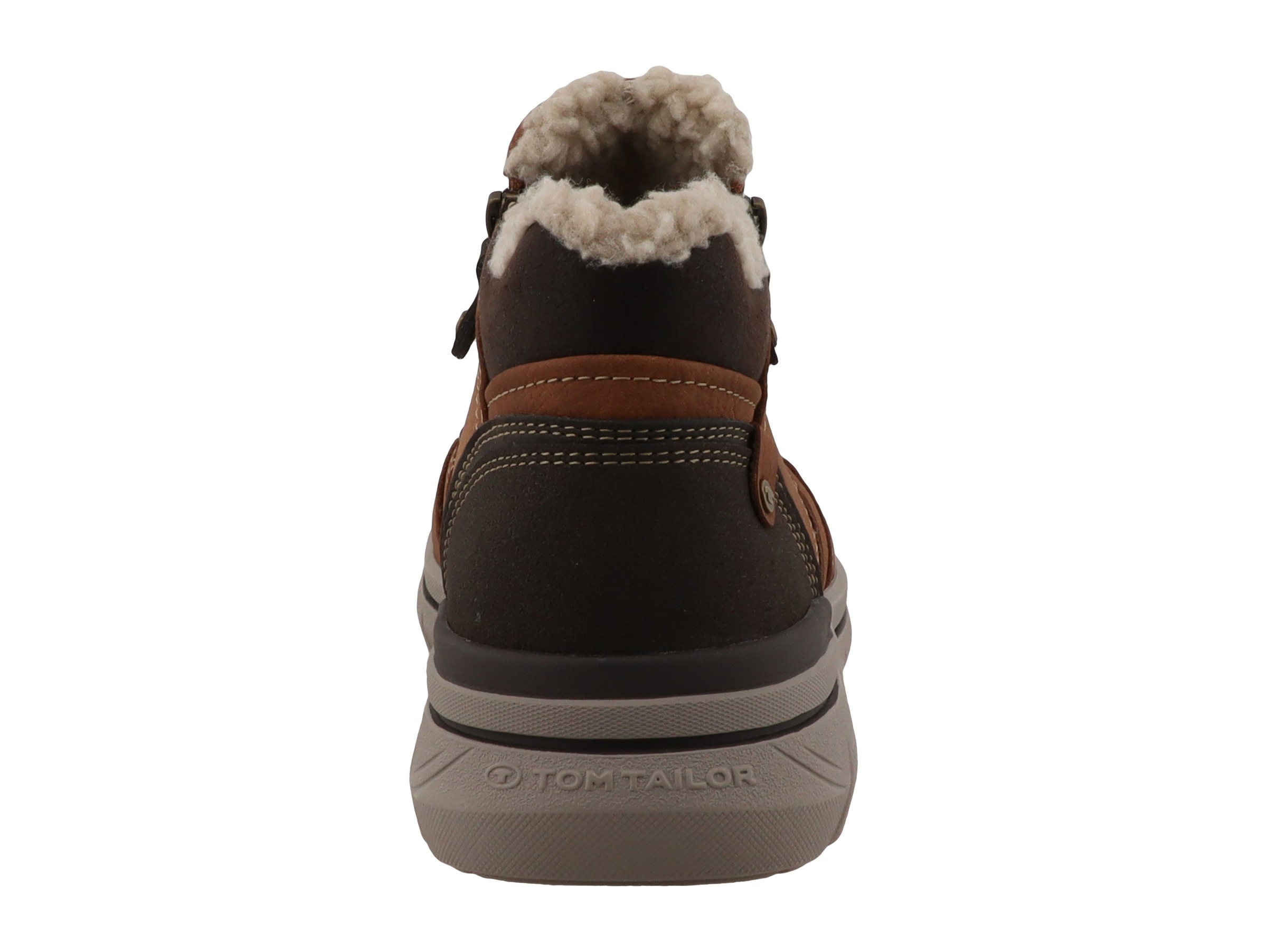 TOM TAILOR Winterboots  Reißverschlussboots mit Kontrastbesätzen und Kontrastnähten
