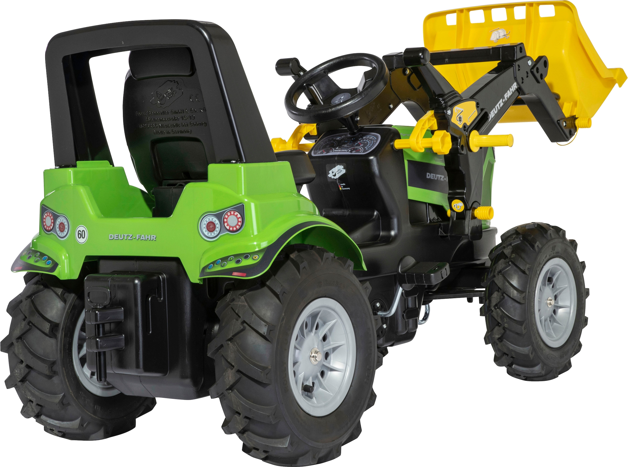 rolly toys® Trettraktor »rollyFarmtrac Premium II Deutz 8280 TTV«, mit Frontlader und Luftbereifung, BxTxH: 150x54x75 cm