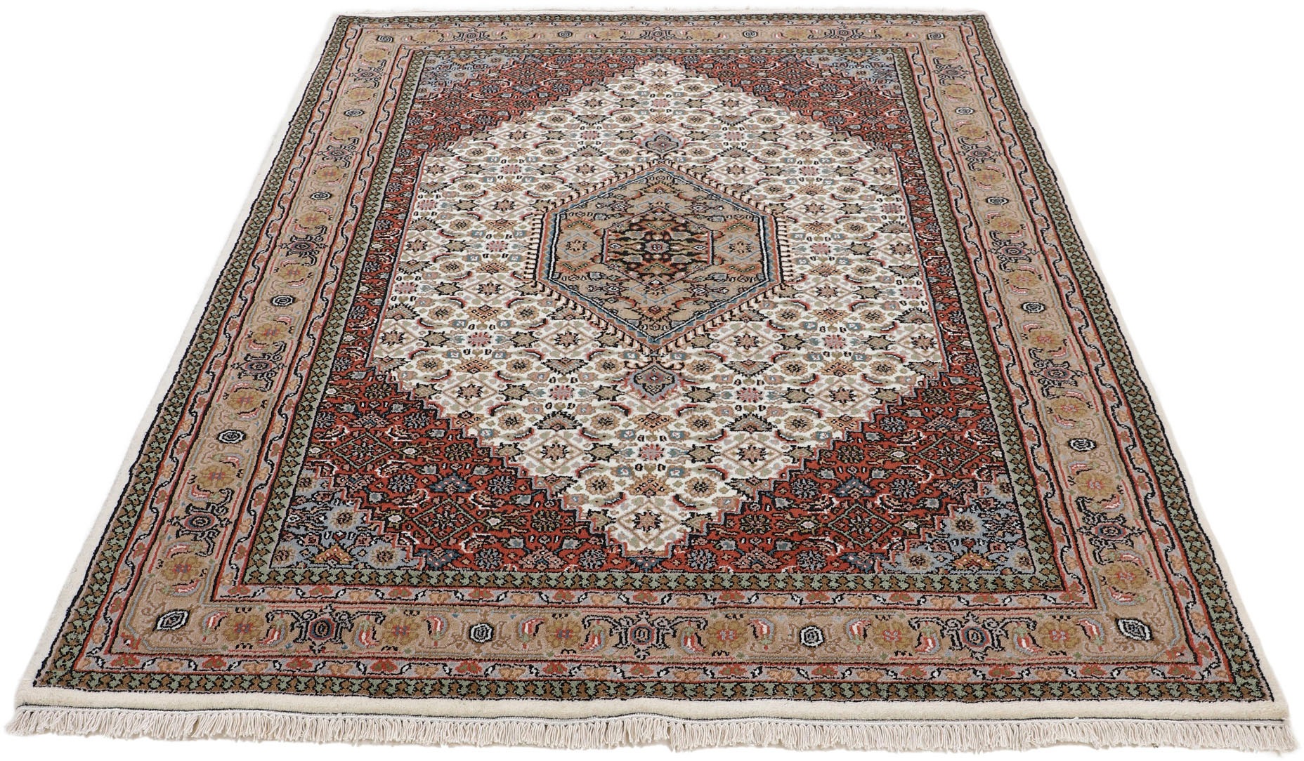 Woven Arts Orientteppich »Orientteppich Bidjar«, rechteckig, 15 mm Höhe, handgeknüpft, Wohnzimmer, reine Wolle