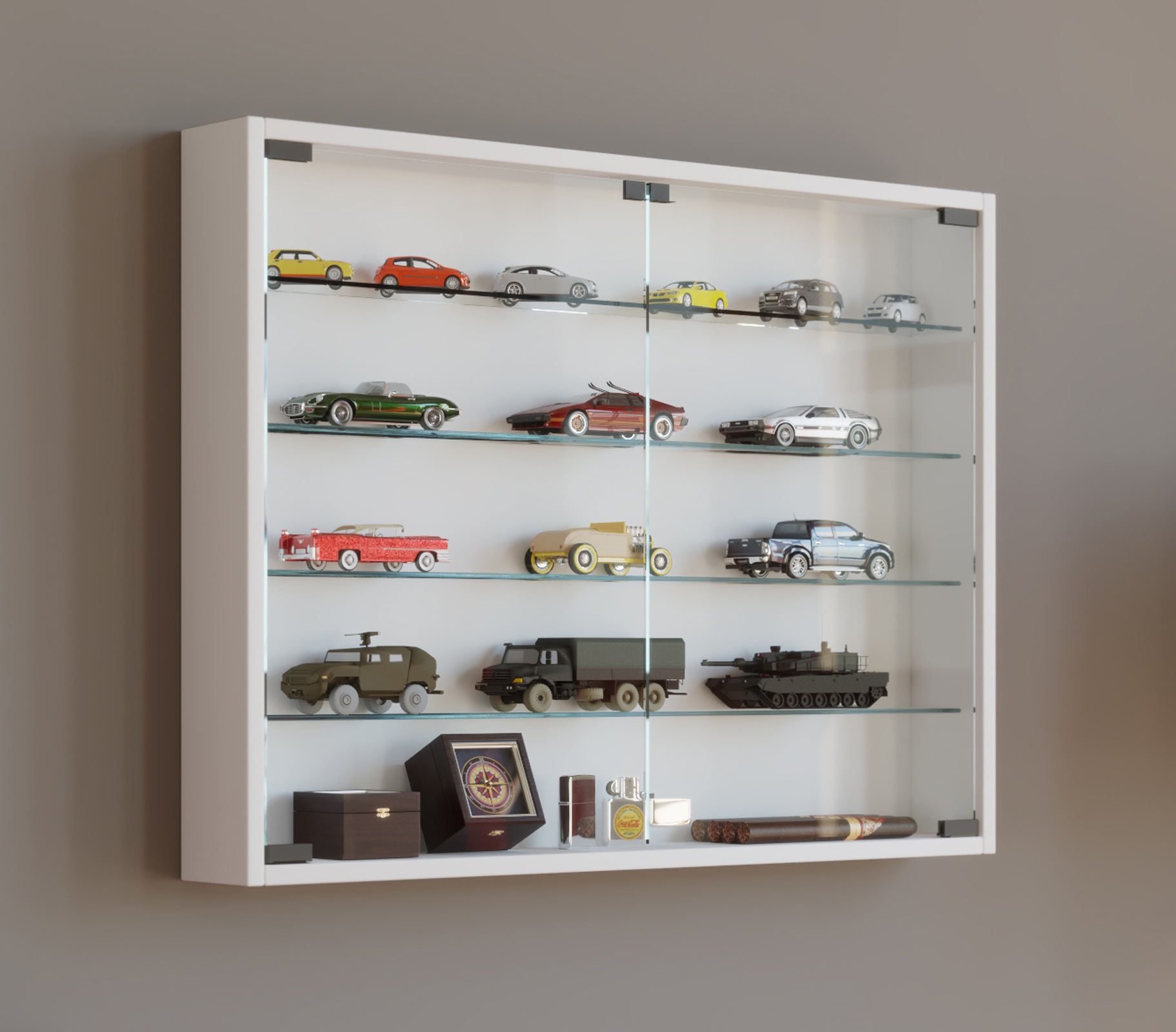 VCM Wandregal »Hängevitrine Wandvitrine Sammel Deko Mandosa L«