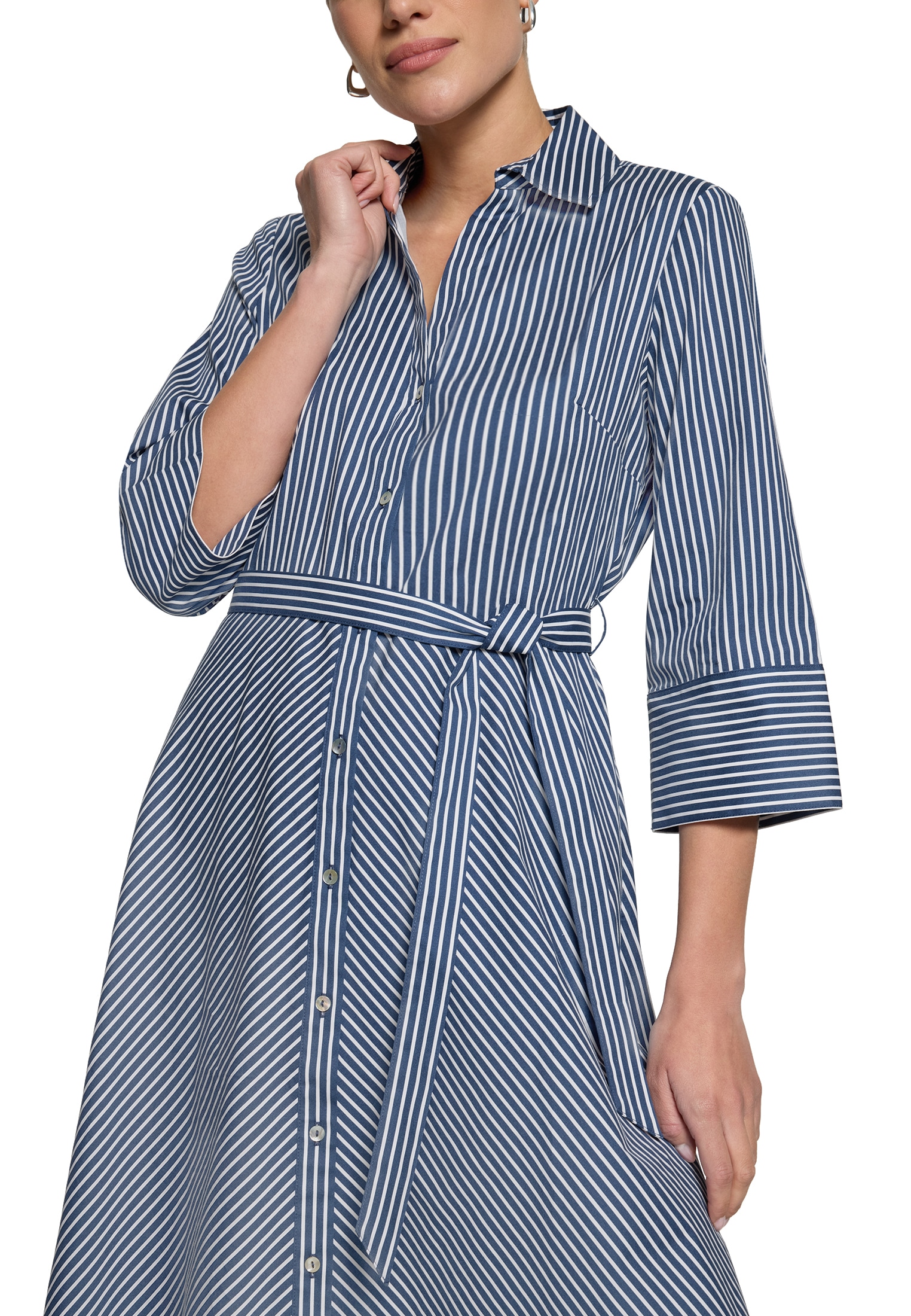 Zero Hemdblusenkleid »Hemdblusenkleid mit 3/4 Arm«