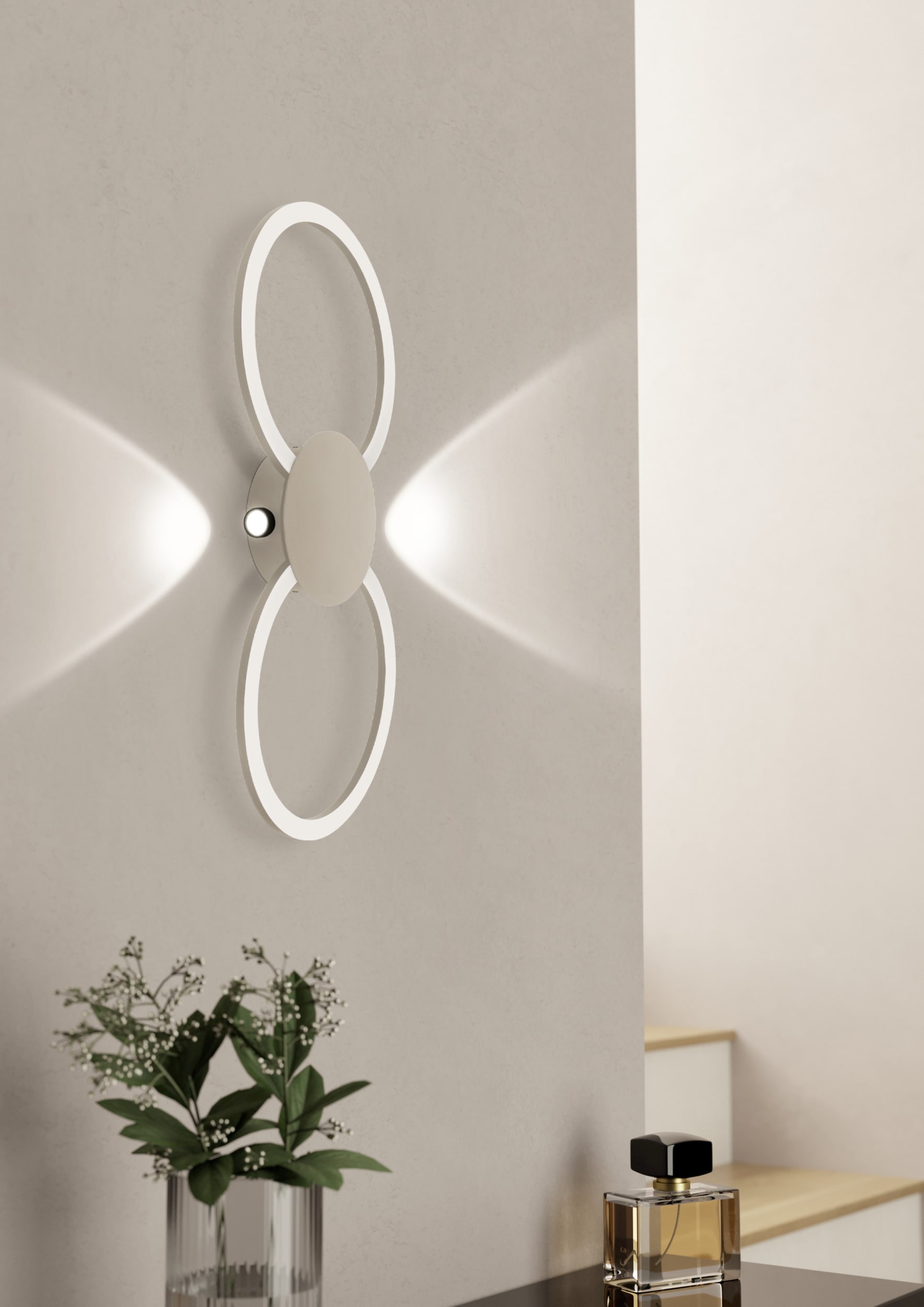 EGLO Deckenleuchte »VENTICELLO 1 Deckenlampe - Alu - LED;LED - 20W;0,91W - IP20« LED-Modul 1 Stk. Warmweiß Wohzimmerlampe, Esszimmerlampe, Flur, Schlafzimmer, L66 x B30 x H5 cm