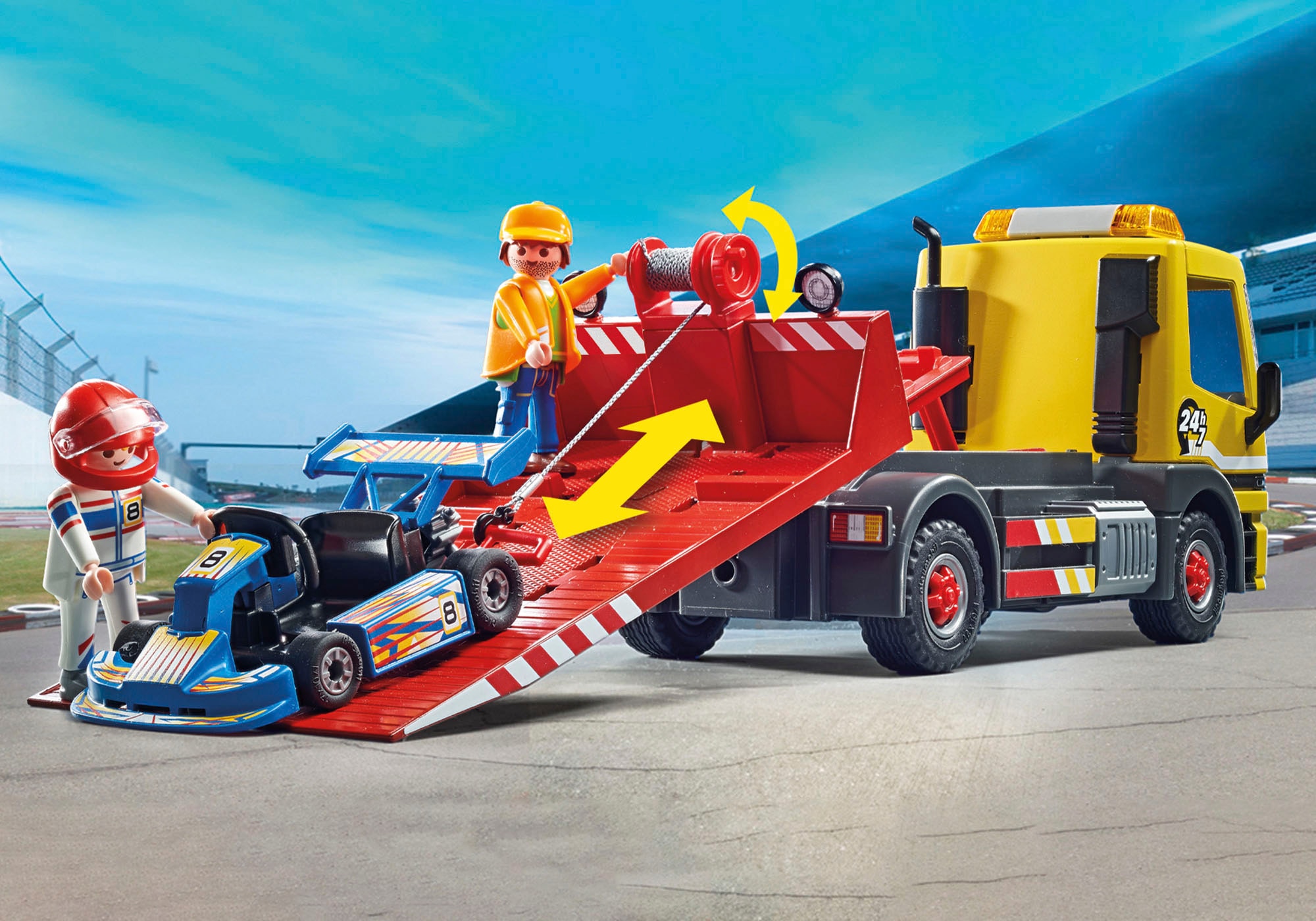 Playmobil® Konstruktions-Spielset »Abschleppdienst (71429), My City Life«, (54 St.), mit Licht