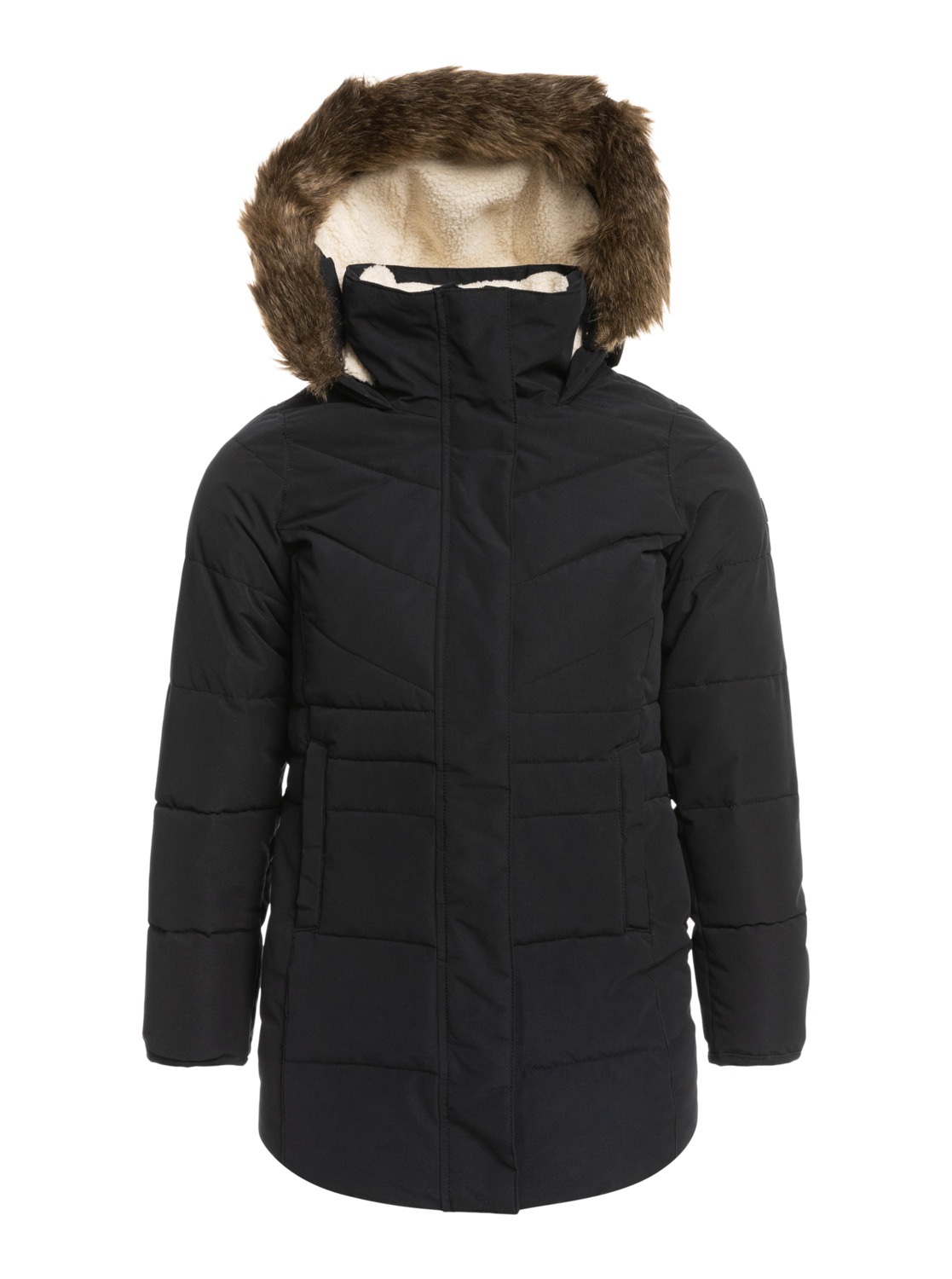 Roxy Mädchen Winterjacke »Elsie« in schwarz, Größe 8(125-130cm)