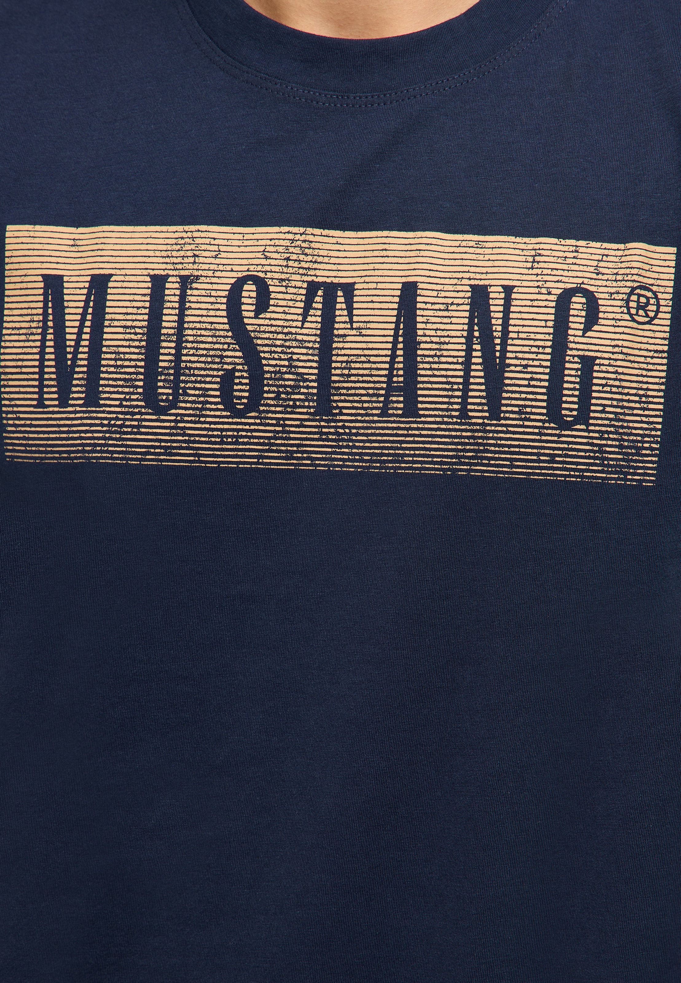 MUSTANG T-Shirt »MU-Austin Block Logo« Regular fit
