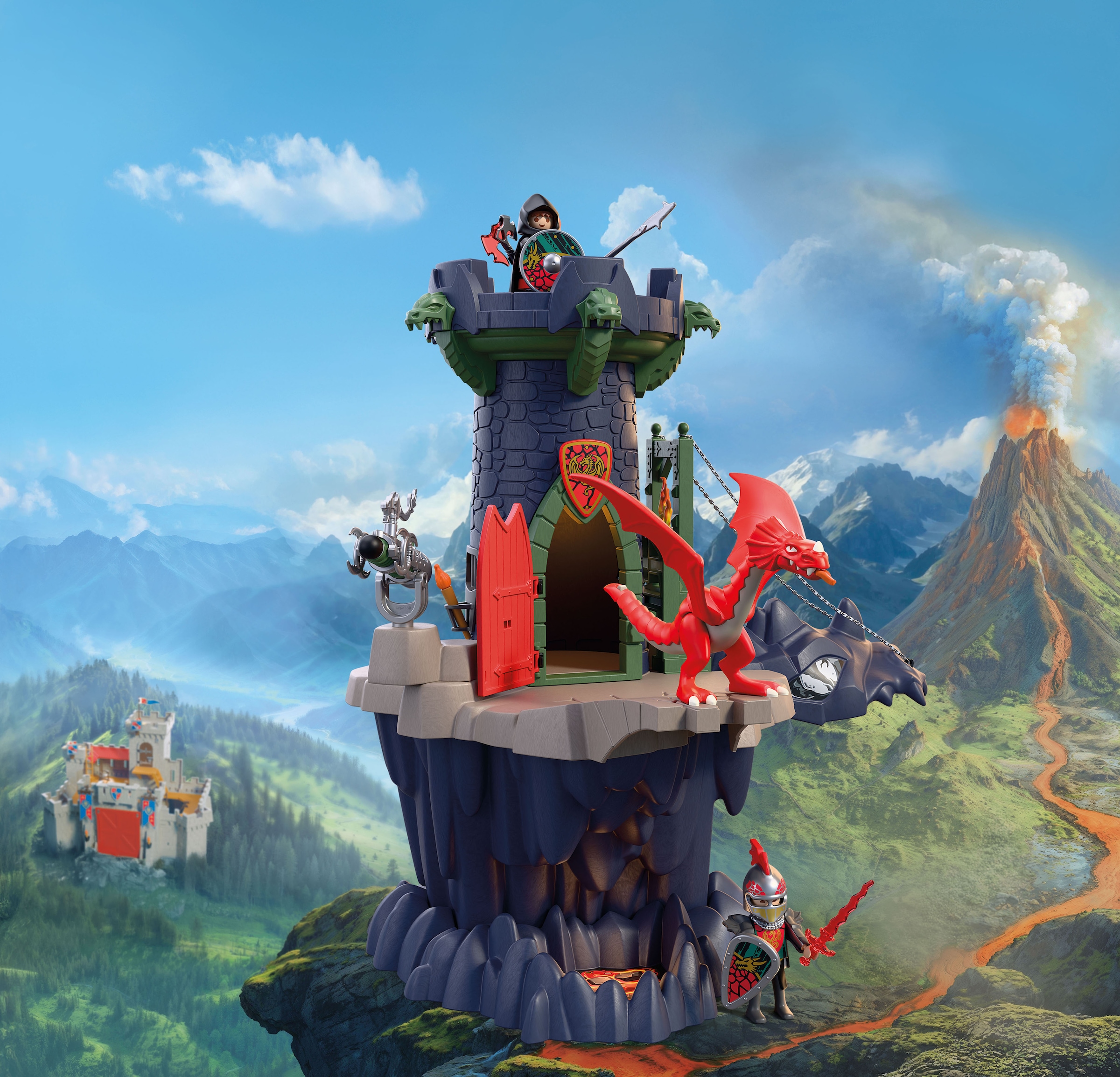 Playmobil® Konstruktions-Spielset »Drachenritterturm (72113), Knights« Made in Europe